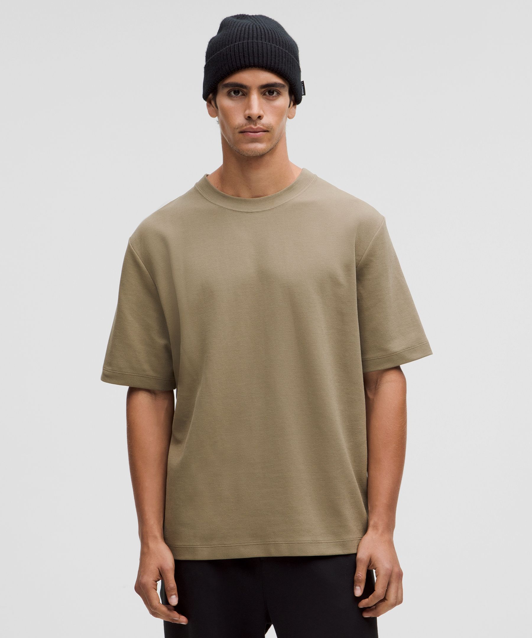 Heavyweight Cotton Textured Short-Sleeve Shirt