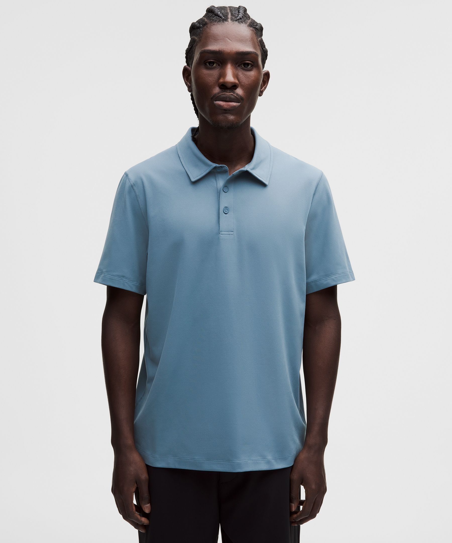 Soft Jersey Short-Sleeve Polo Shirt