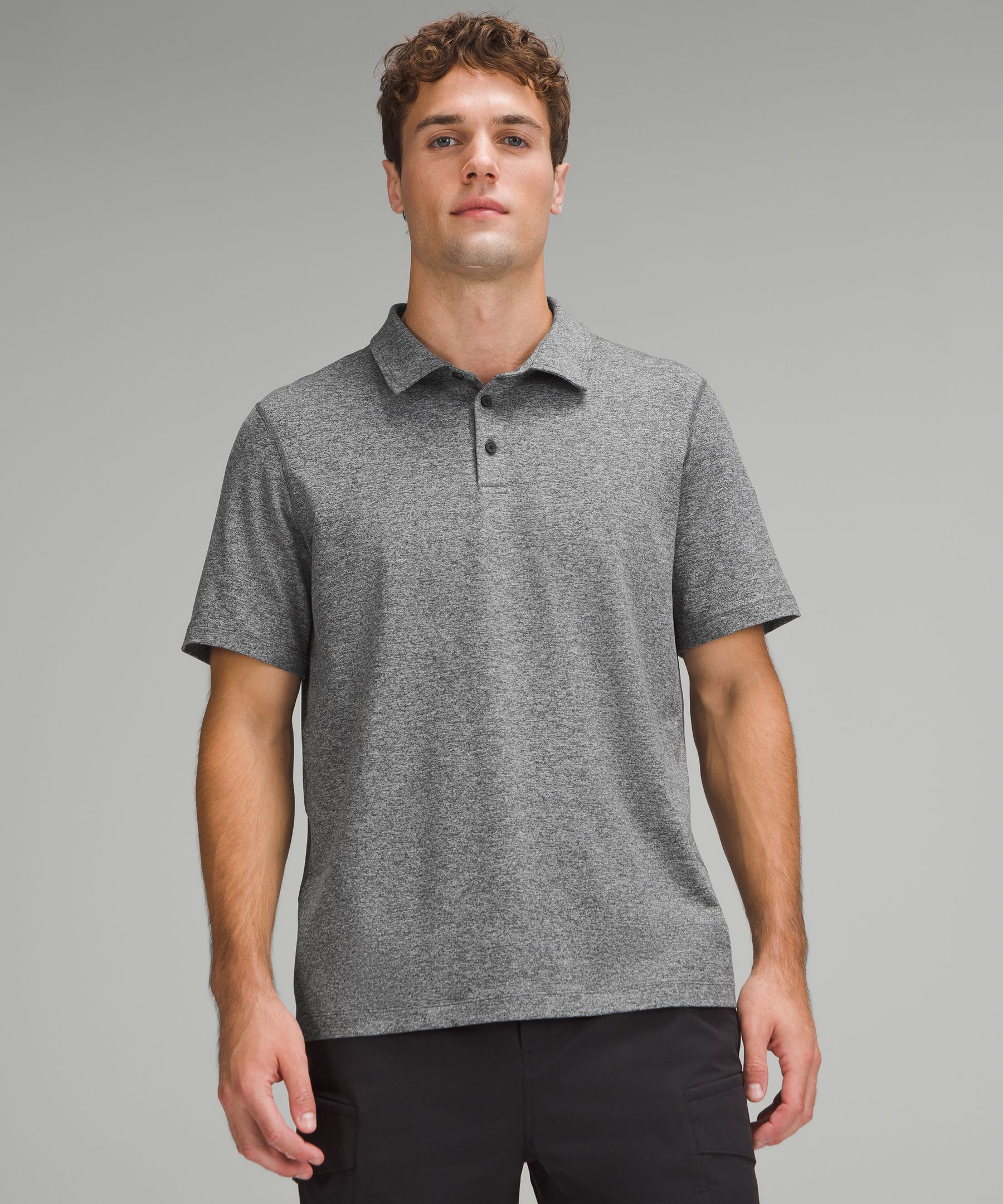 Soft Jersey Short-Sleeve Polo Shirt