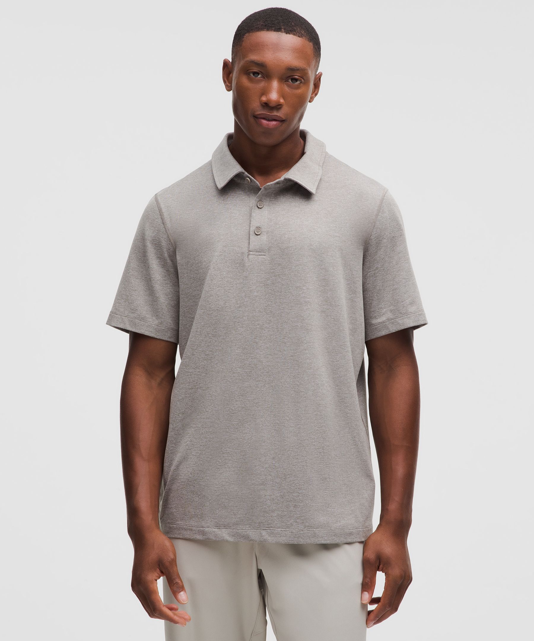 Soft Jersey Short-Sleeve Polo Shirt