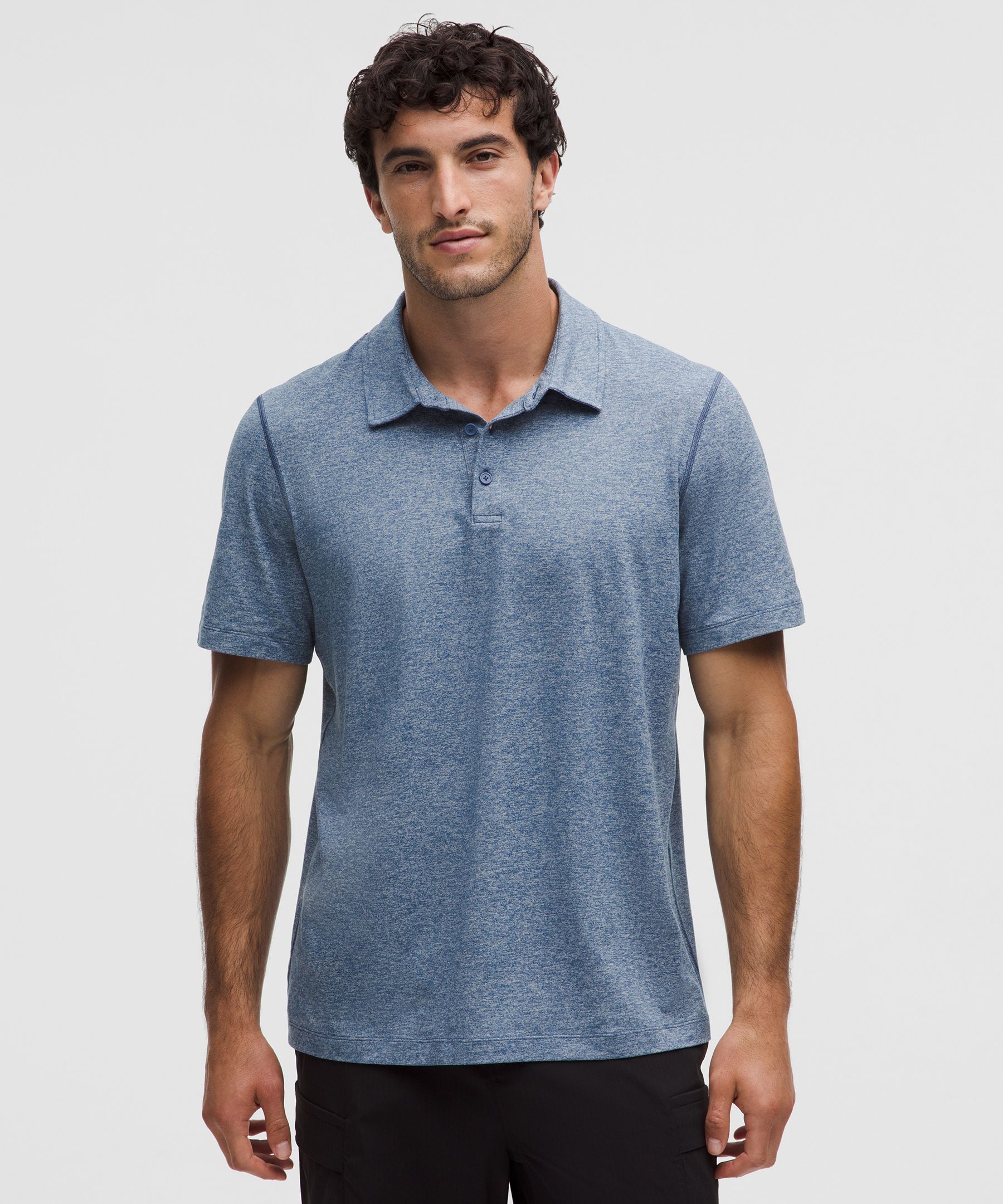 Soft Jersey Short-Sleeve Polo Shirt
