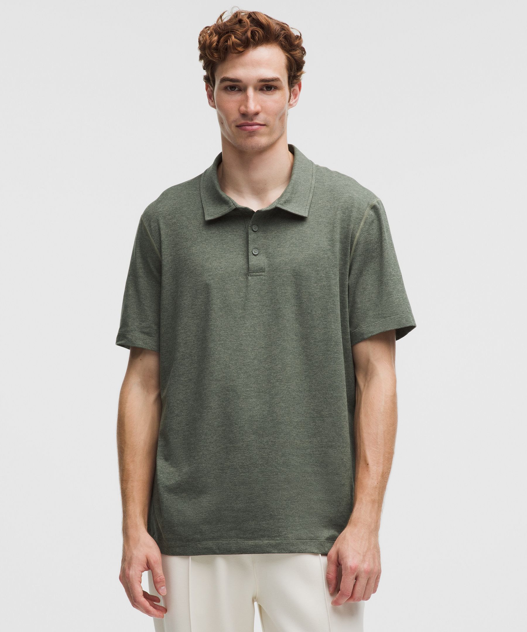 Soft Jersey Short-Sleeve Polo Shirt