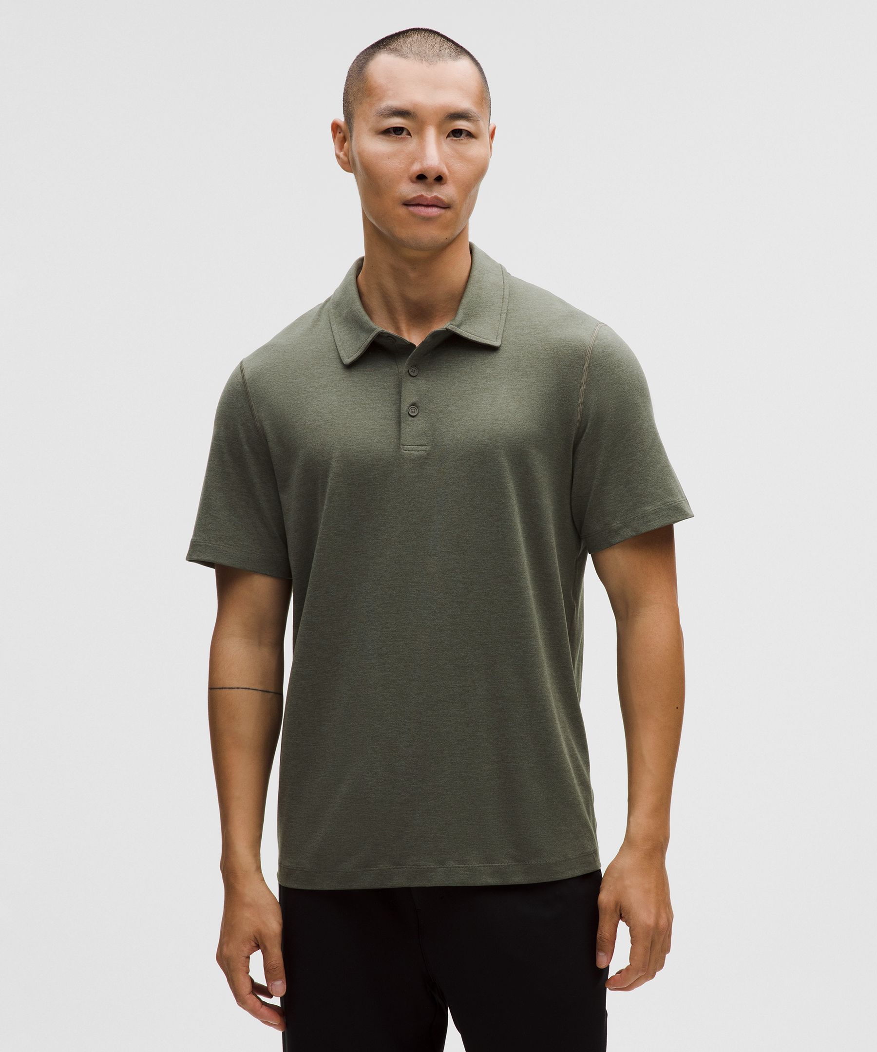 Soft Jersey Short-Sleeve Polo Shirt