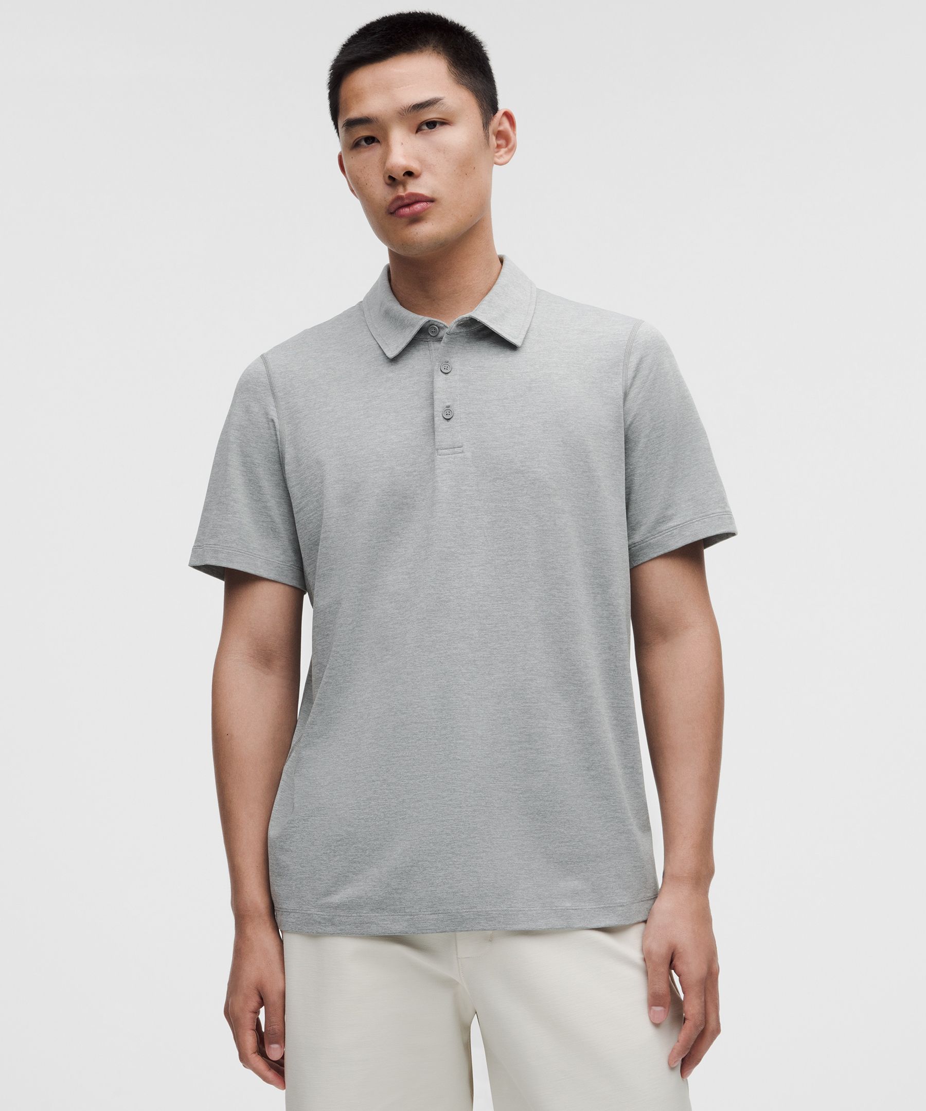 Soft Jersey Short-Sleeve Polo Shirt