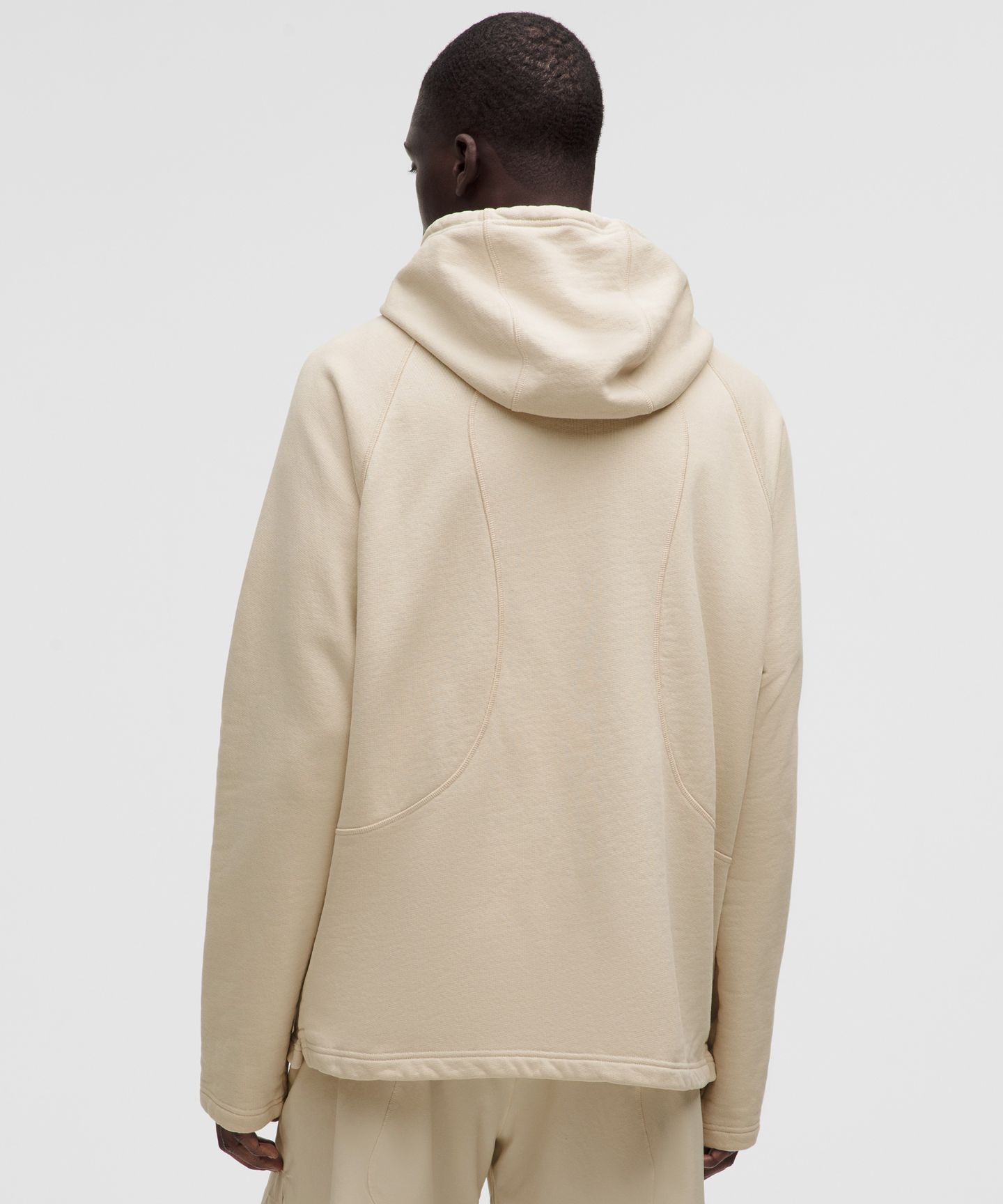 Мужское худи Lululemon Removable Hood Full-Zip *Slnsh Collection, цвет: Натуральная слоновая кость — фото 3