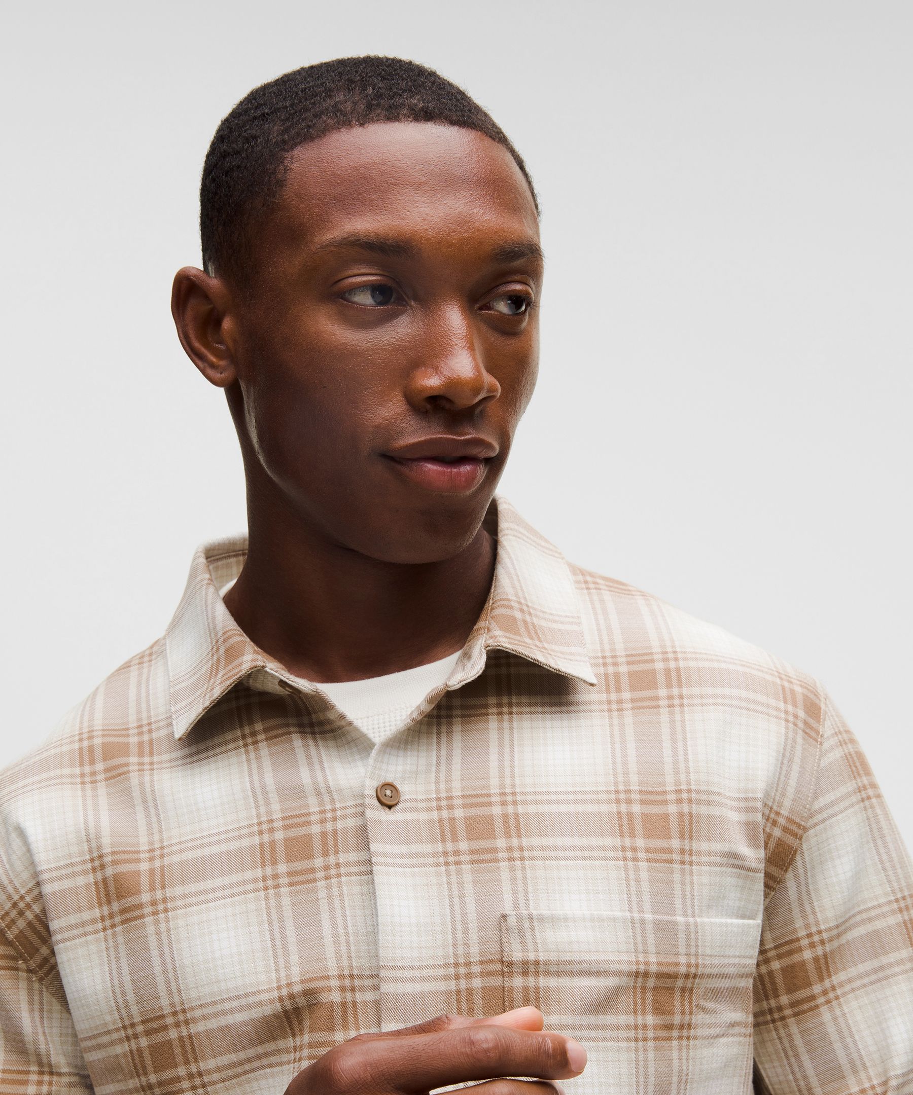 Brushed Woven Overshirt | Men's Button Down & Dress Shirts