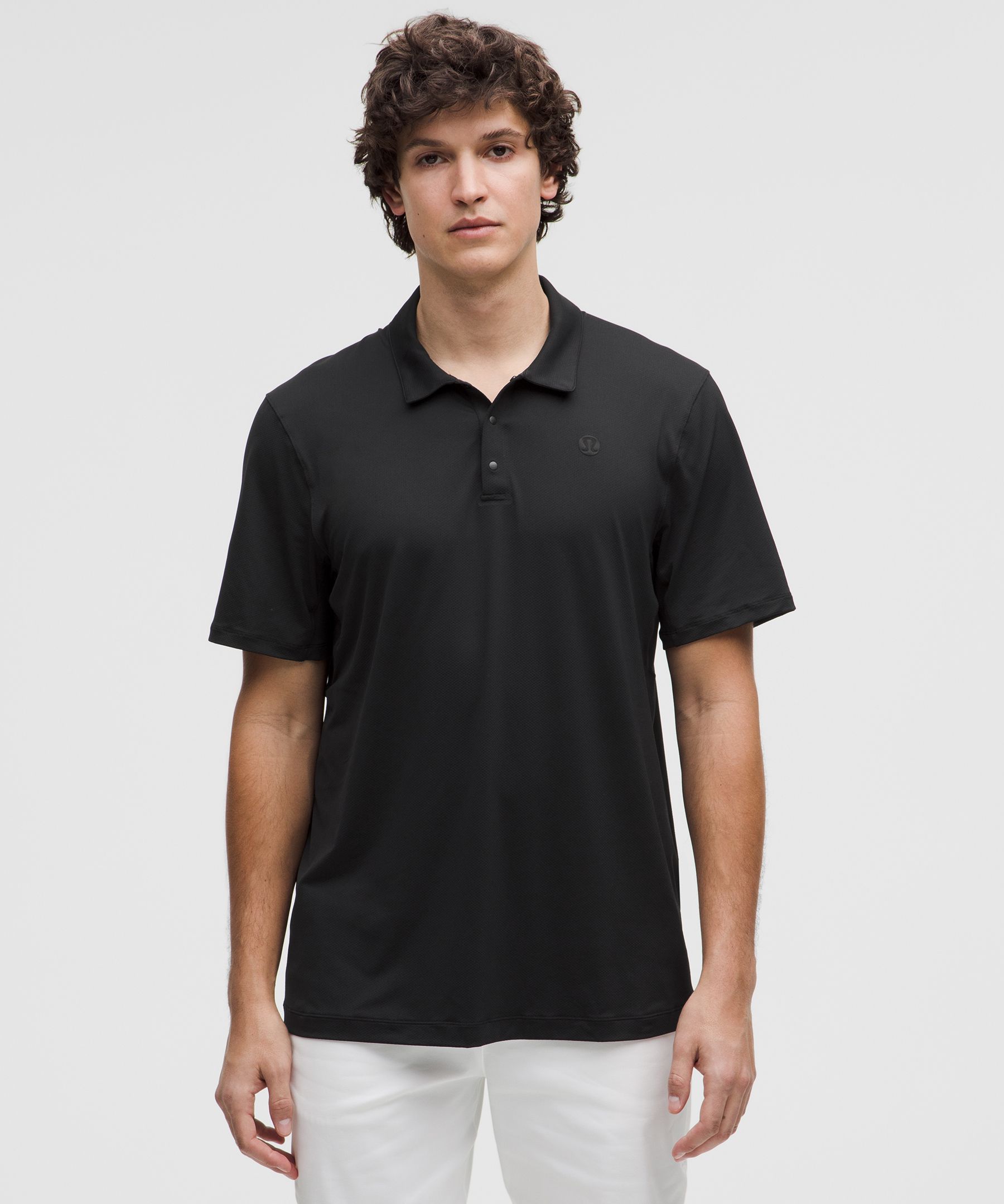 Logo Sport Polo Short Sleeve Updated Fit - Black