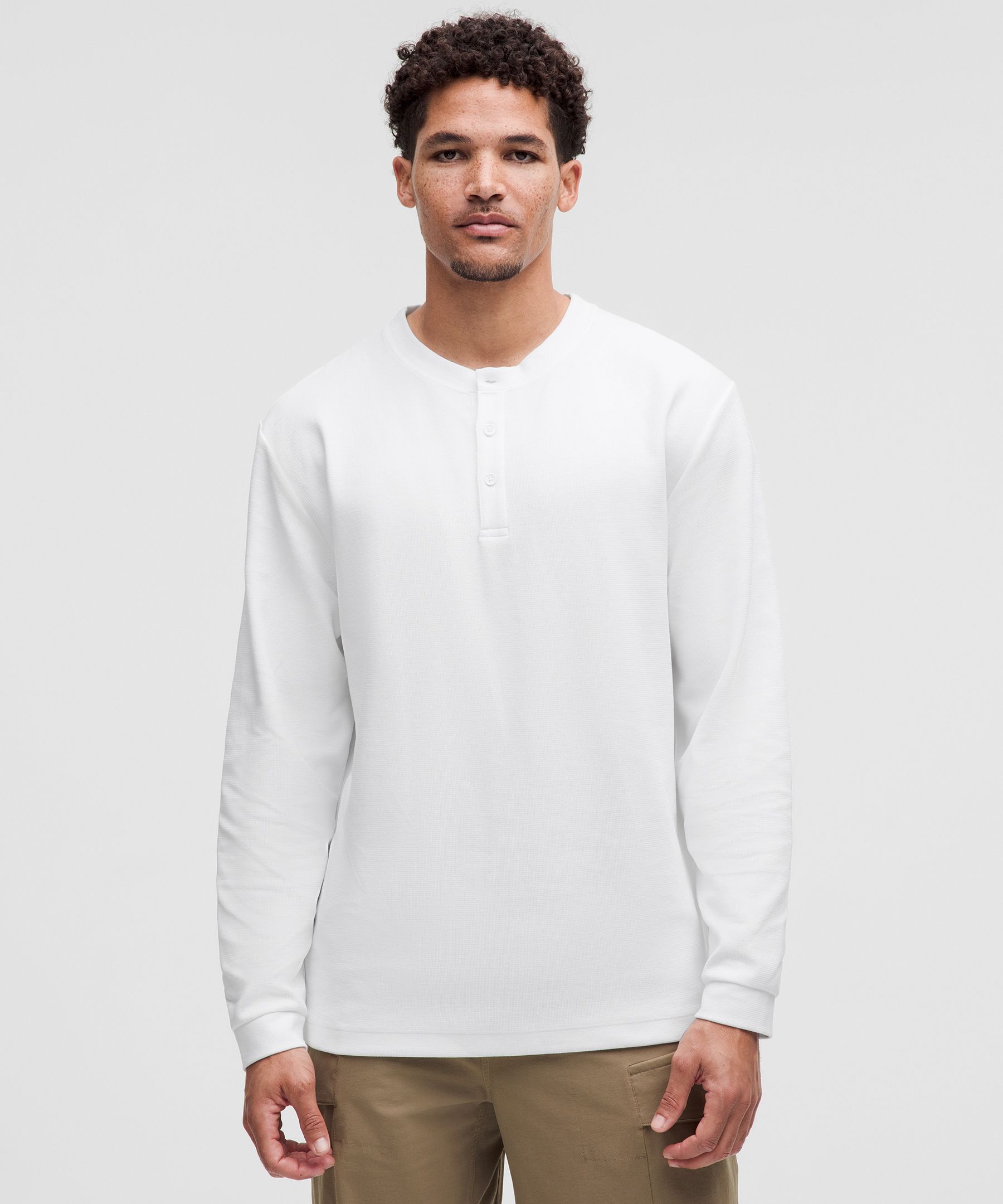 Heavyweight Cotton Textured Henley