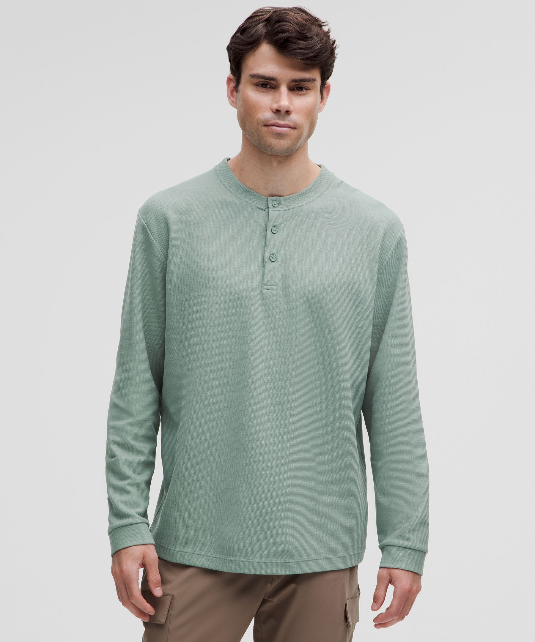 Heavyweight Cotton Textured Henley