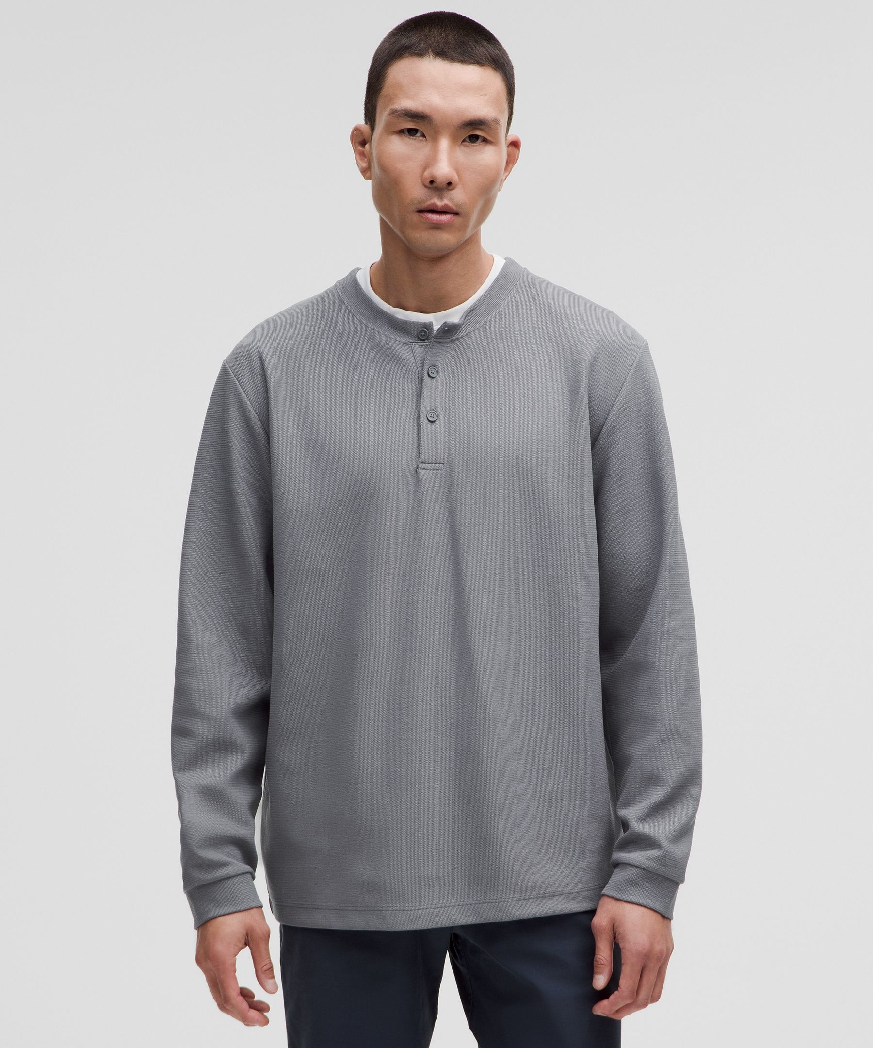 Heavyweight Cotton Textured Henley