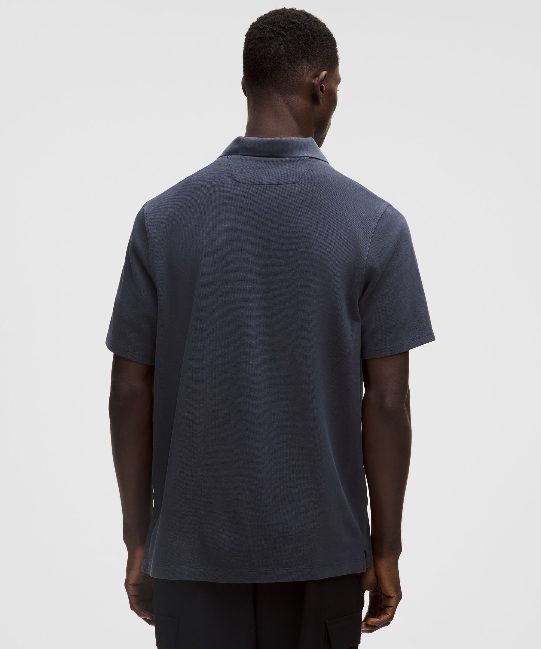 Cotton Pique Short-Sleeve Polo Shirt | Men's Shirts