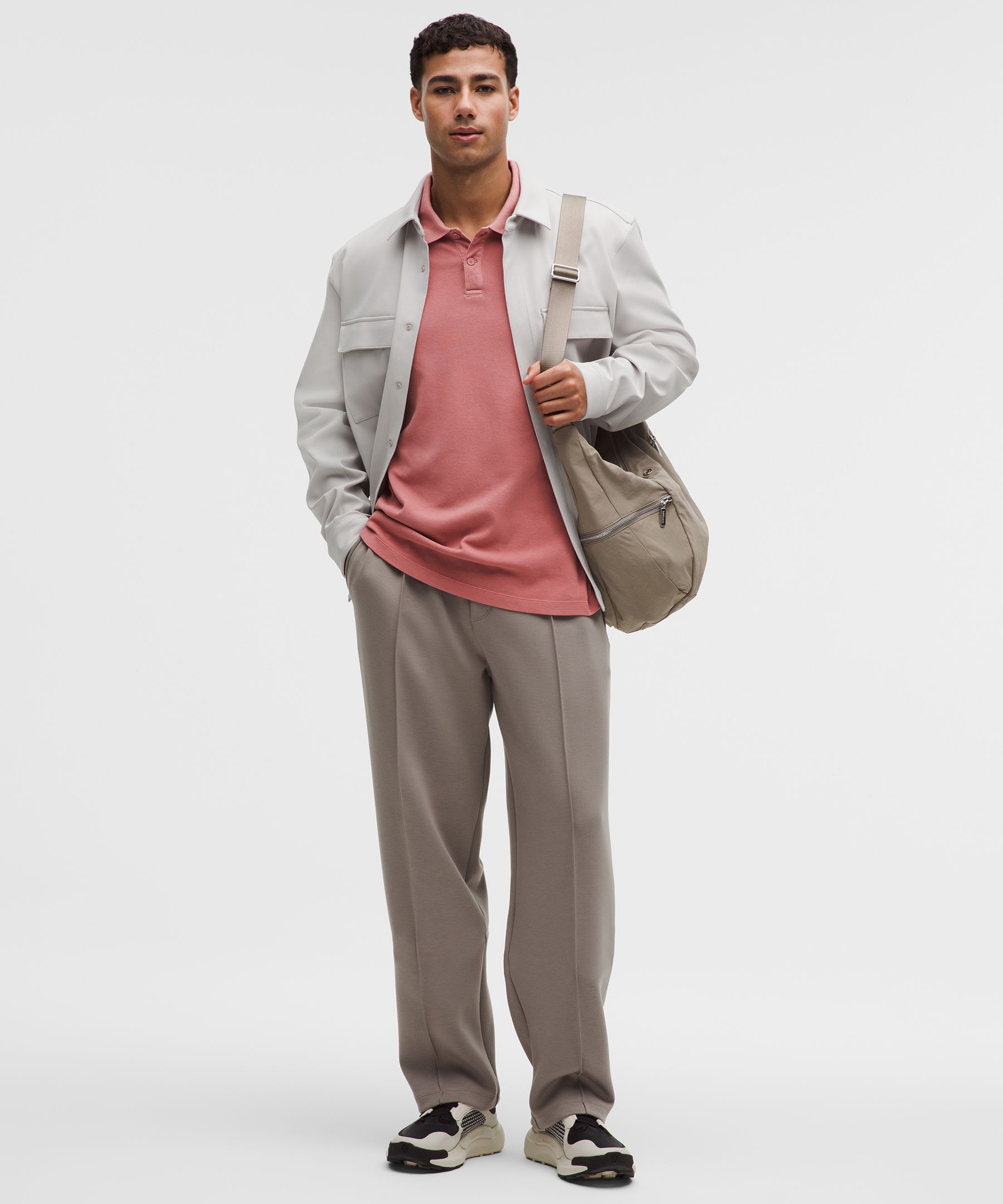 Cotton Pique Short-Sleeve Polo Shirt