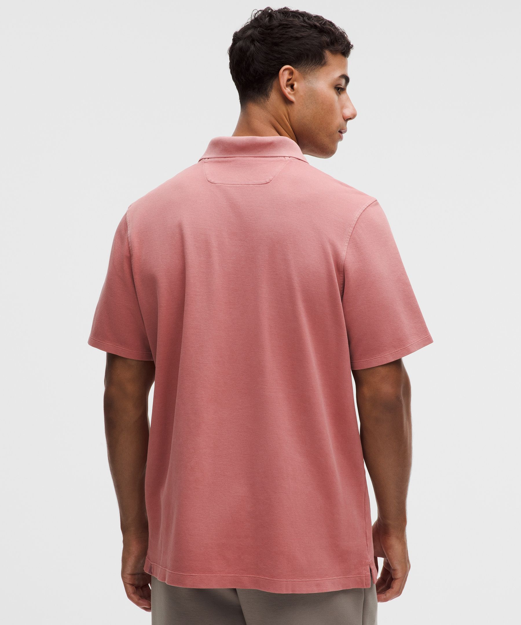 Cotton Pique Short-Sleeve Polo Shirt