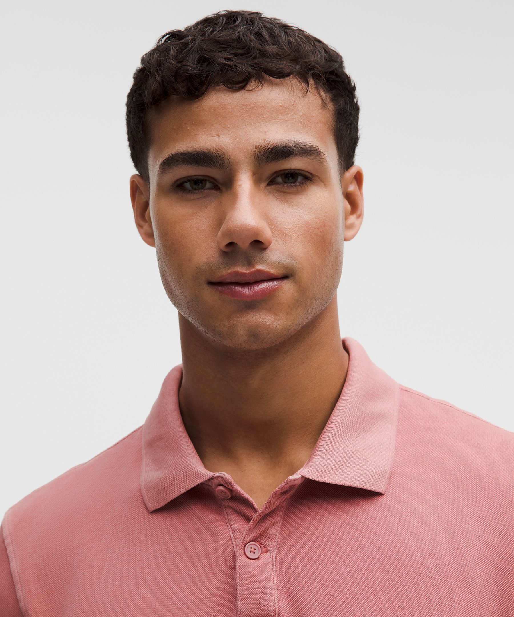 Cotton Pique Short-Sleeve Polo Shirt