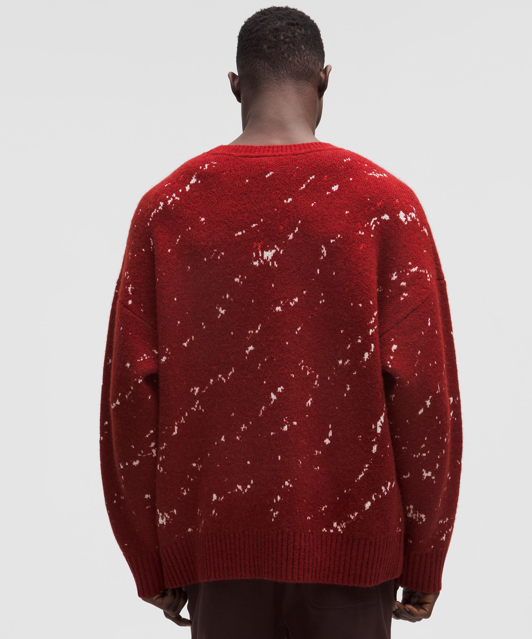 Lululemon Team Canada Men's Alpaca-blend Jacquard Sweater In Red