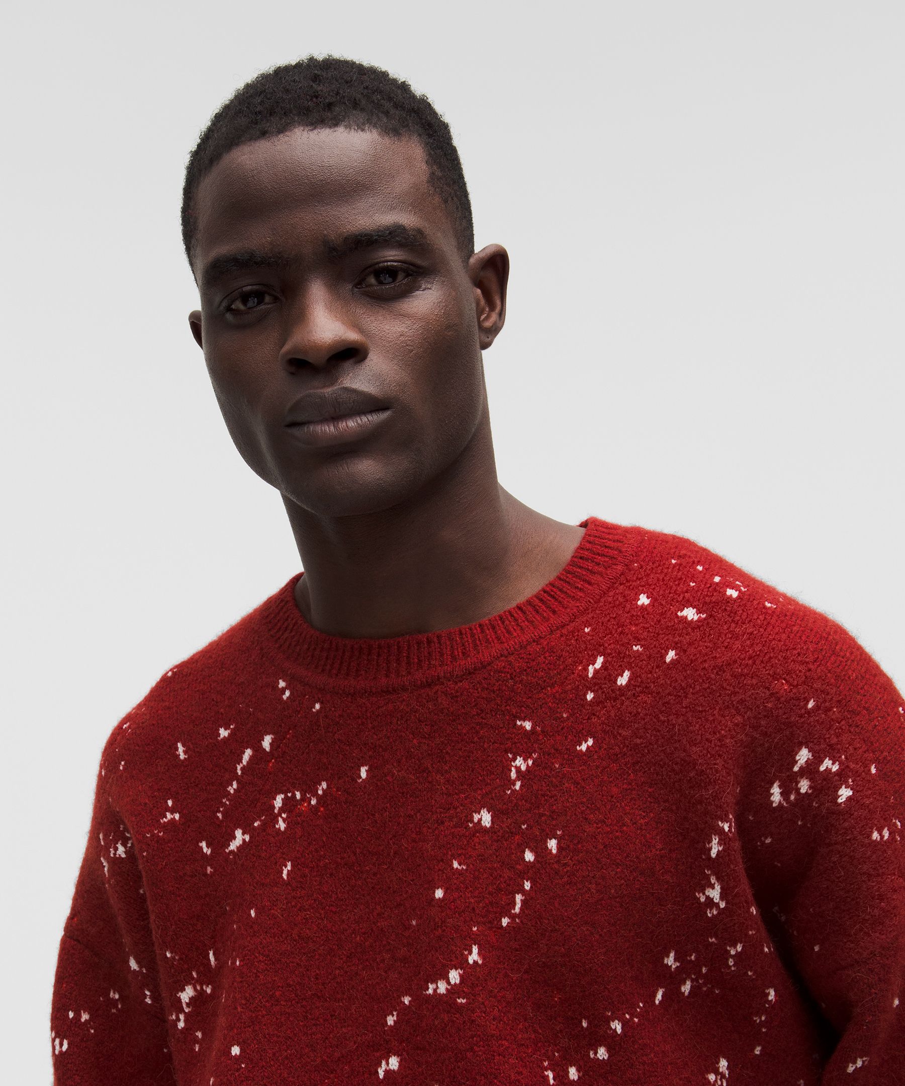 Lululemon Team Canada Men's Alpaca-blend Jacquard Sweater In Red