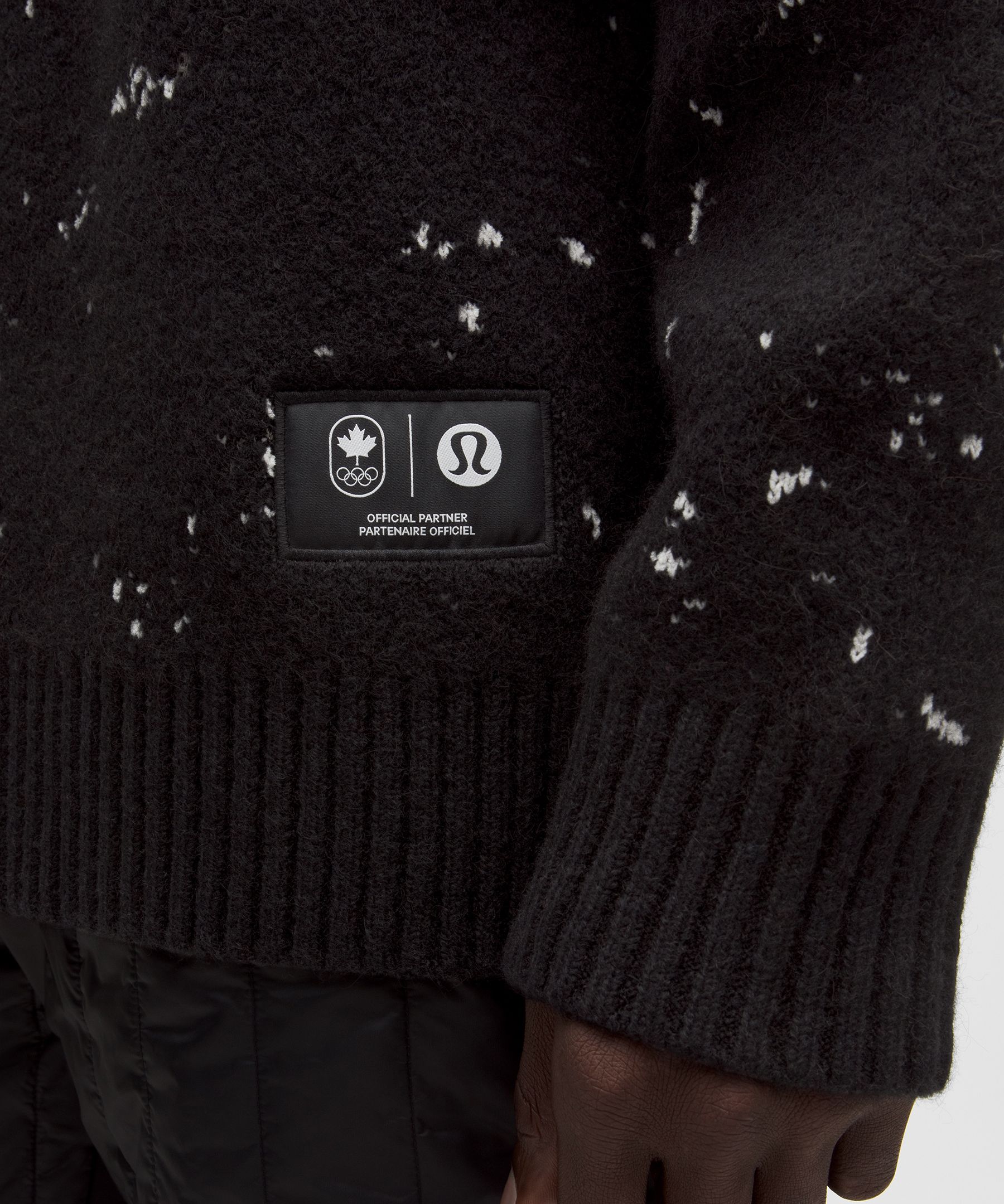 Team Canada Men's Alpaca-Blend Jacquard Sweater *COC Logo