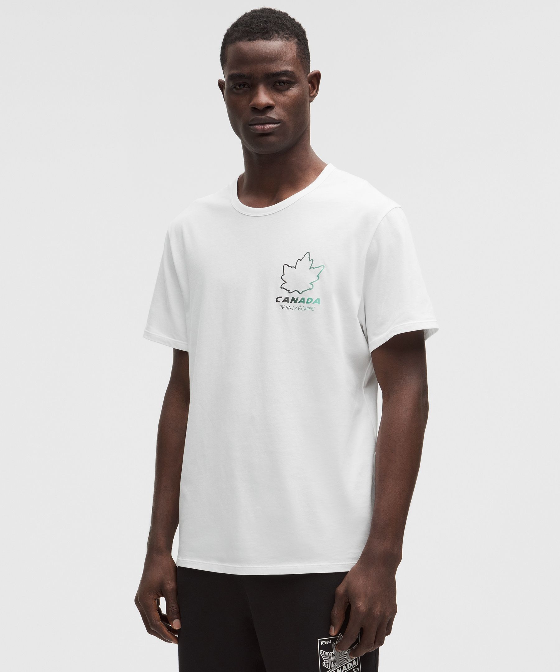 Team Canada Men's Cotton Jersey Graphic T-Shirt  - White