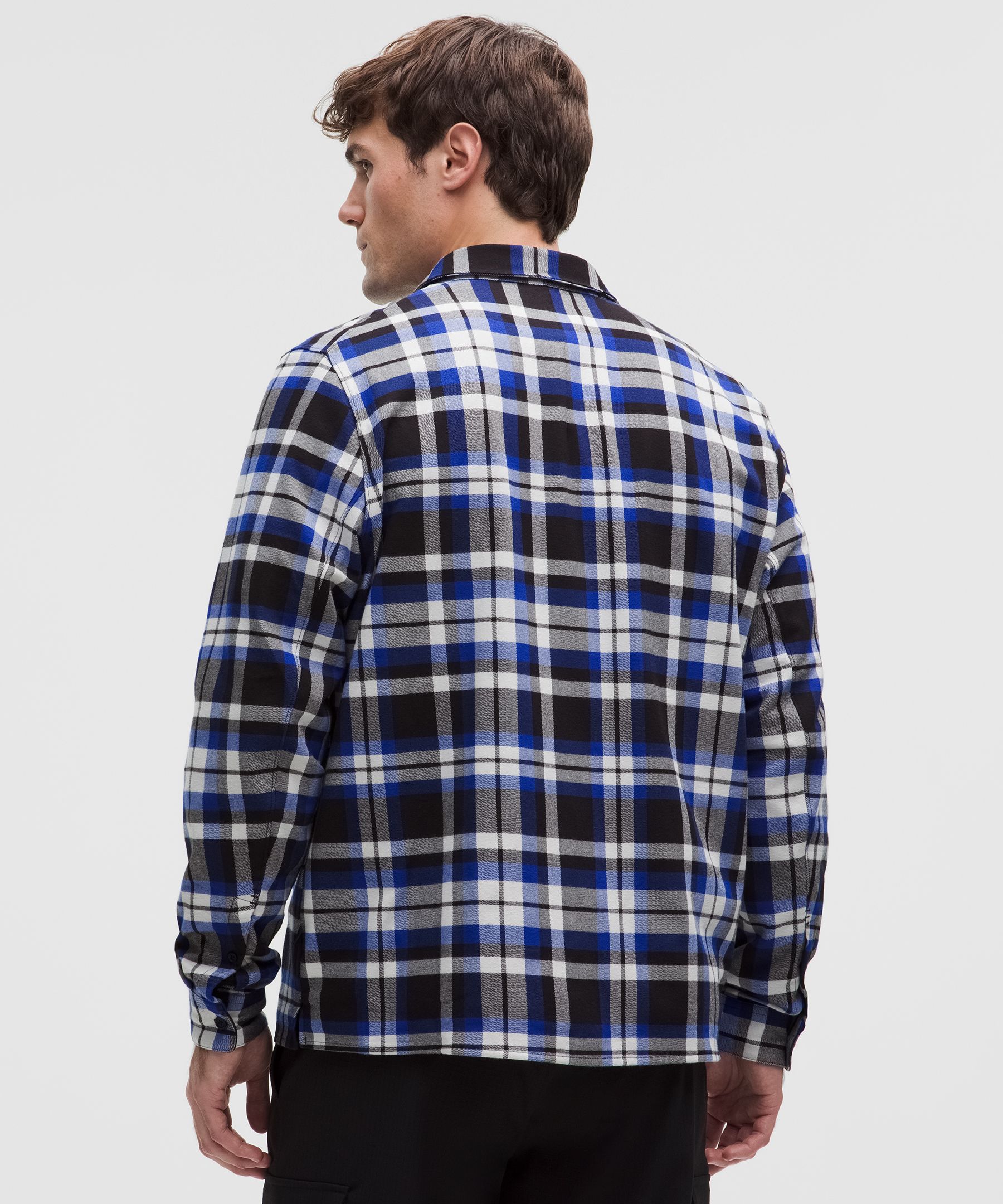 Lululemon Brushed Woven Overshirt In Blue