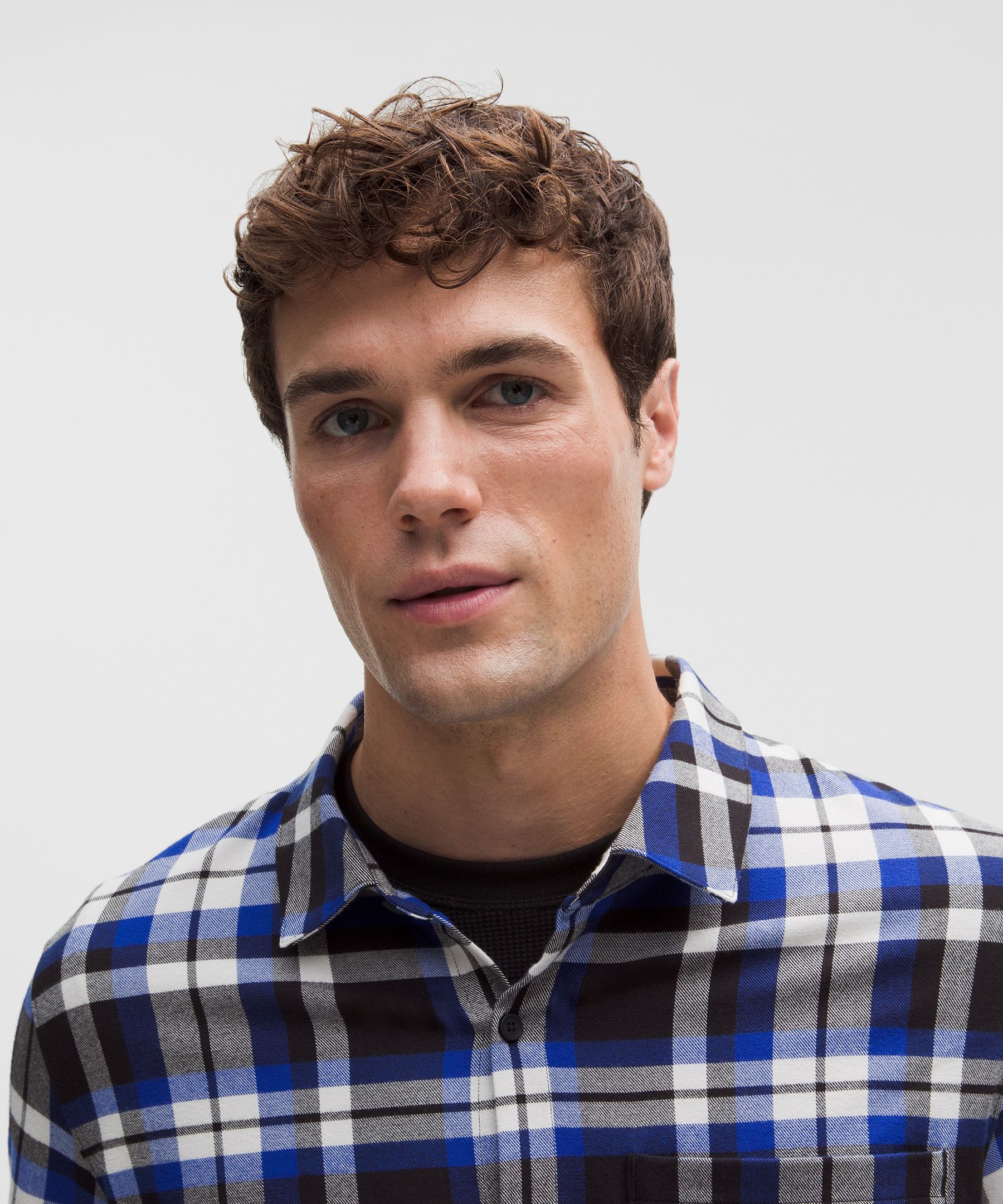 Lululemon Brushed Woven Overshirt In Blue