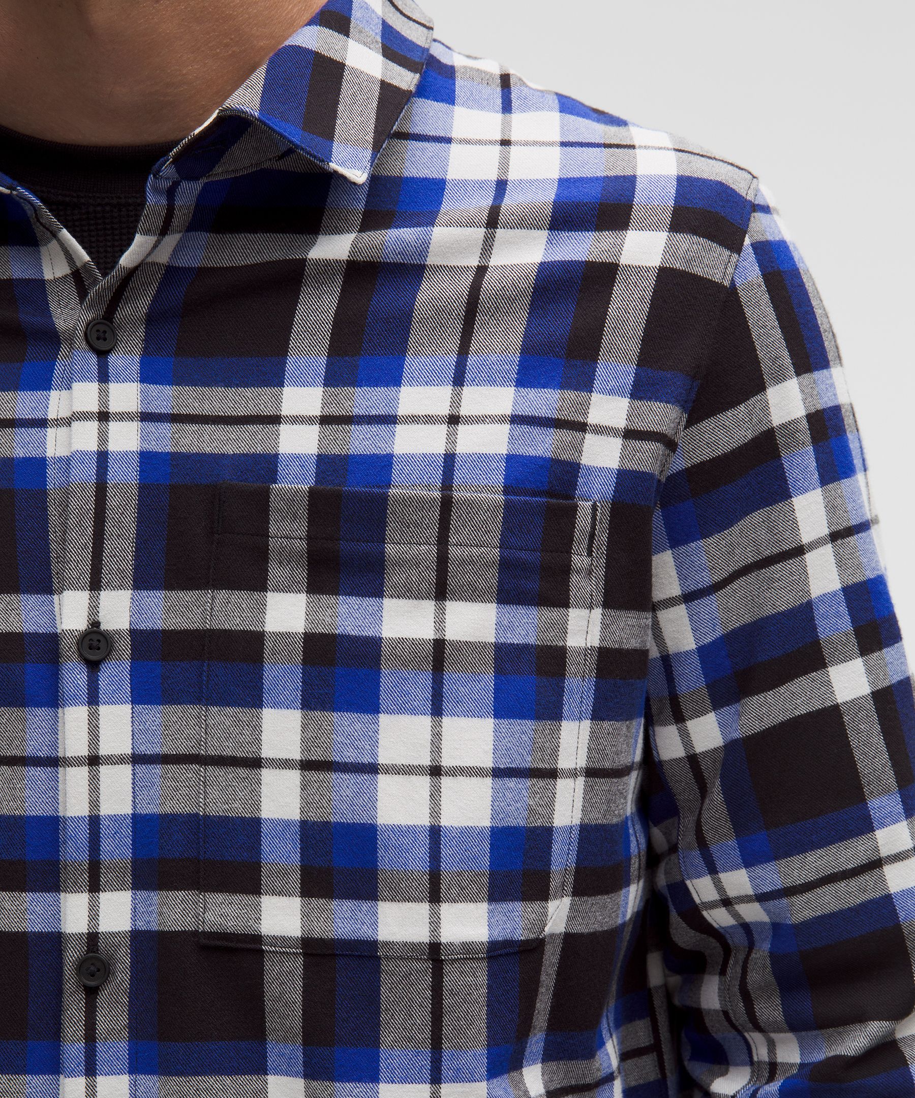 Lululemon Brushed Woven Overshirt In Blue