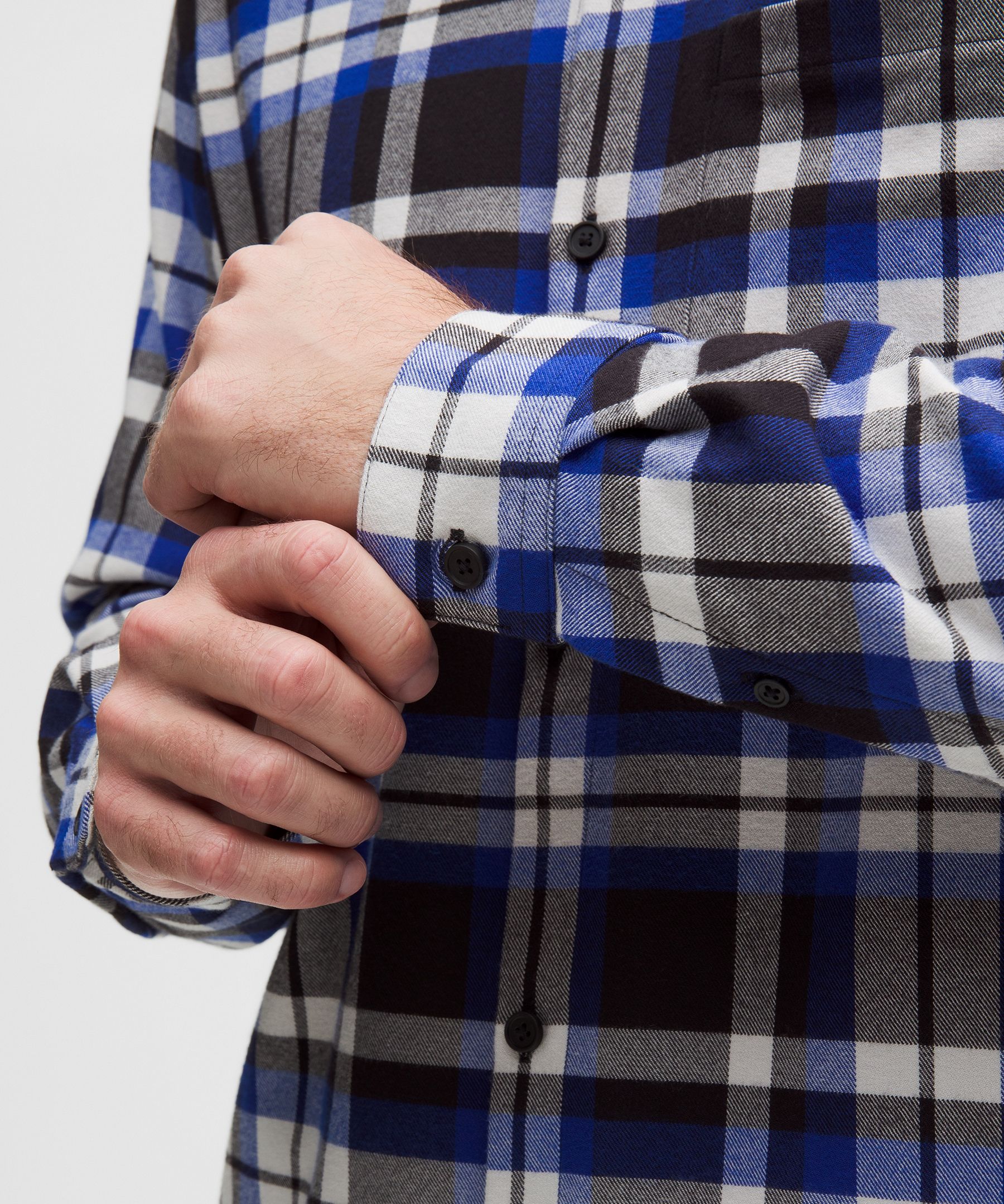 Lululemon Brushed Woven Overshirt In Blue