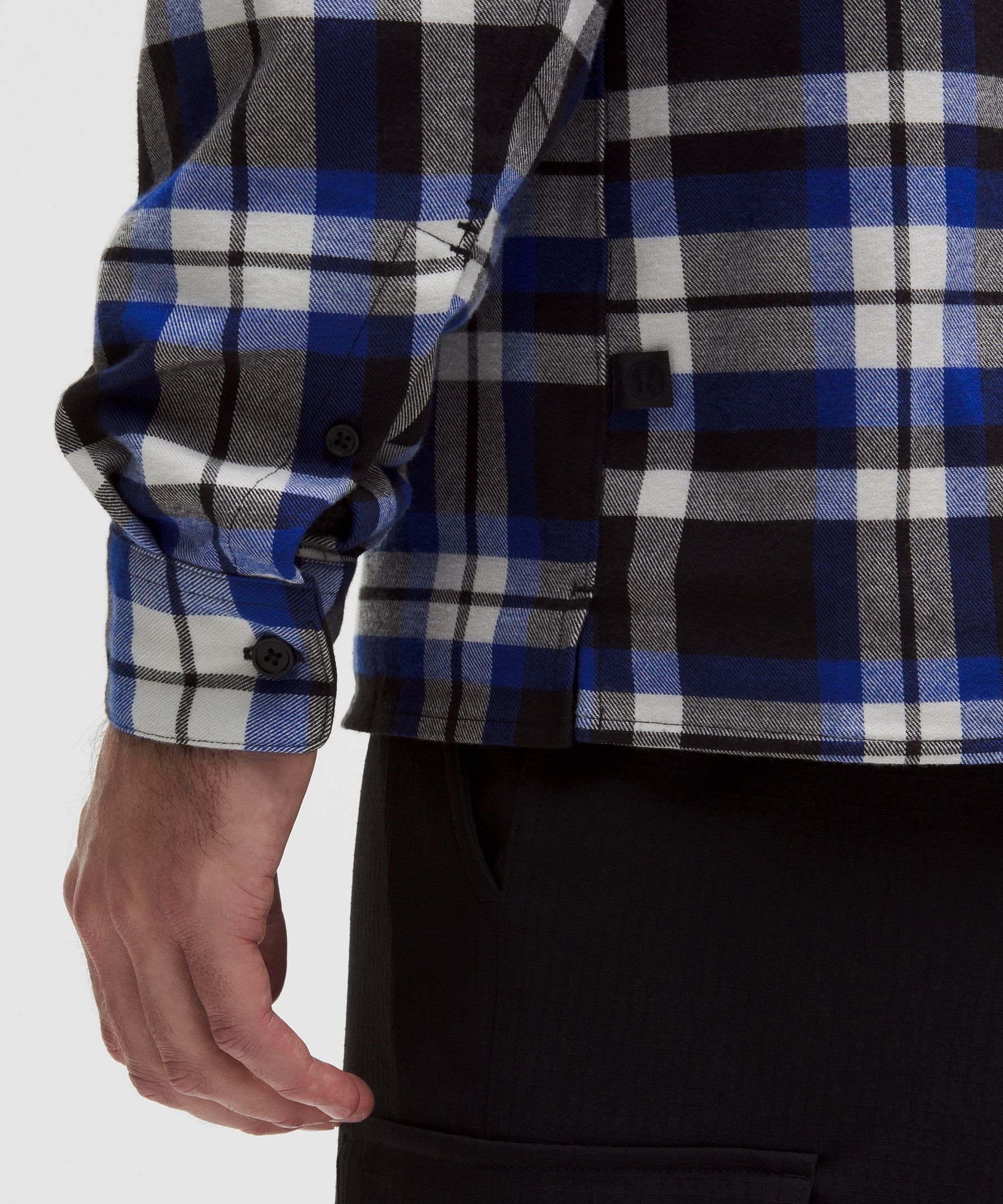 Lululemon Brushed Woven Overshirt In Blue