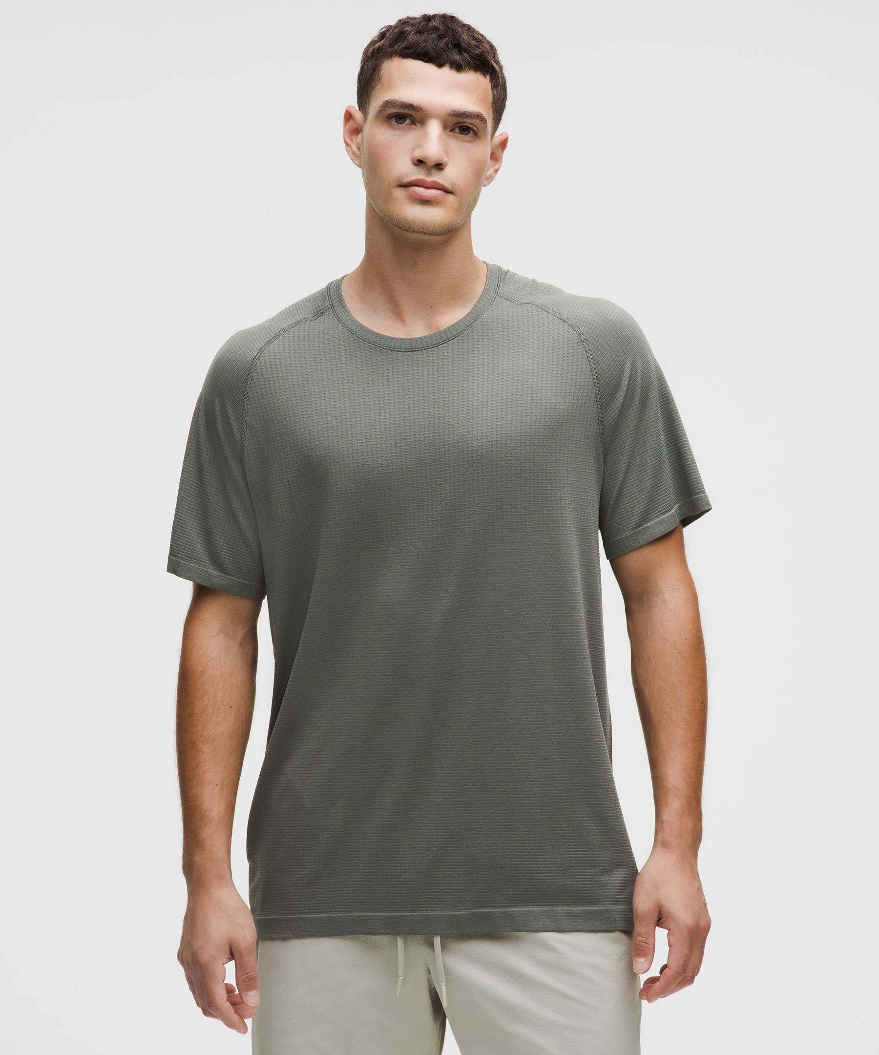 メンズ Metal Vent Tech 半袖シャツ Anchor/Grey Sage サイズ XL lululemon