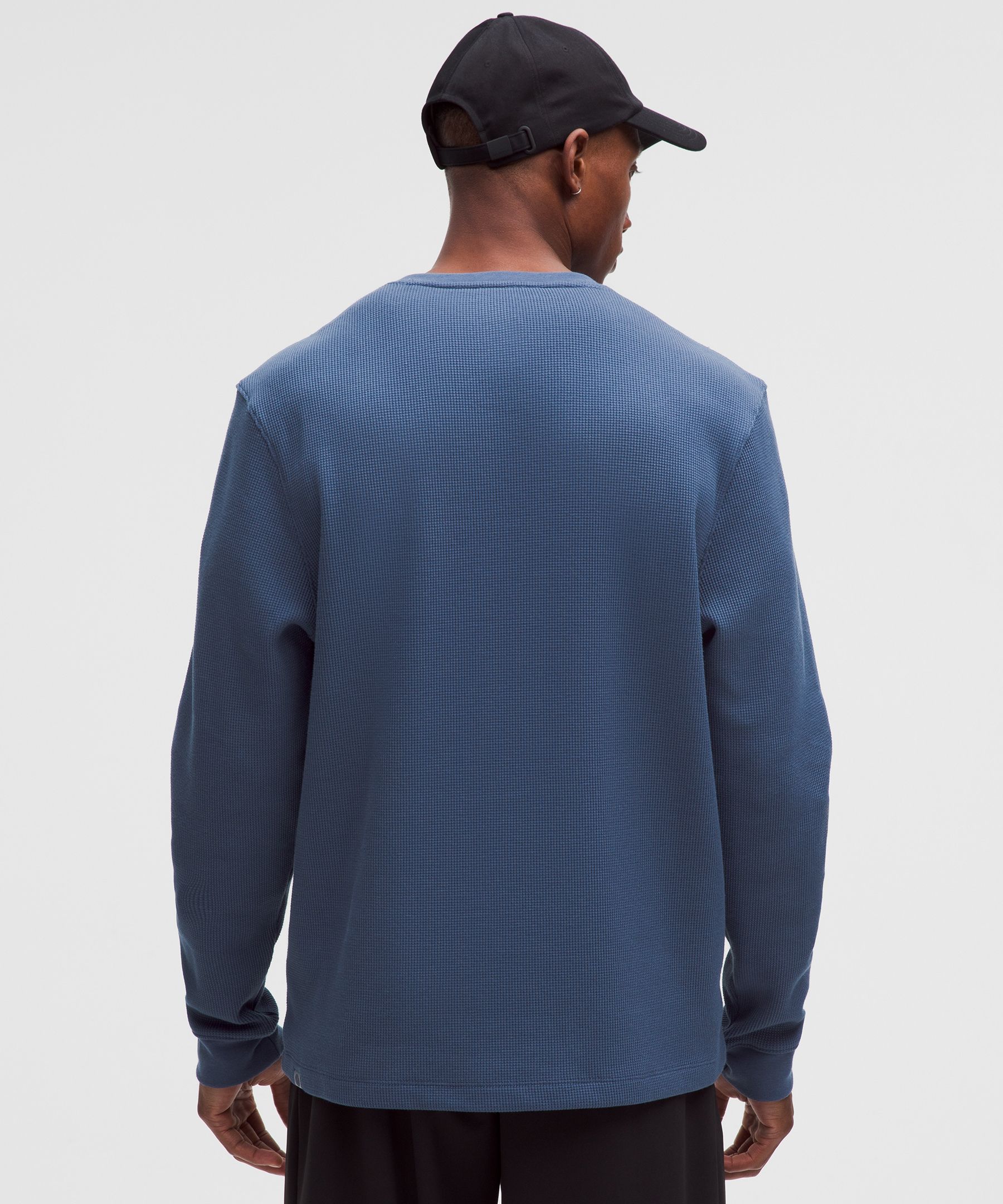 Lululemon Cotton-blend Waffle Knit Long-sleeve Shirt