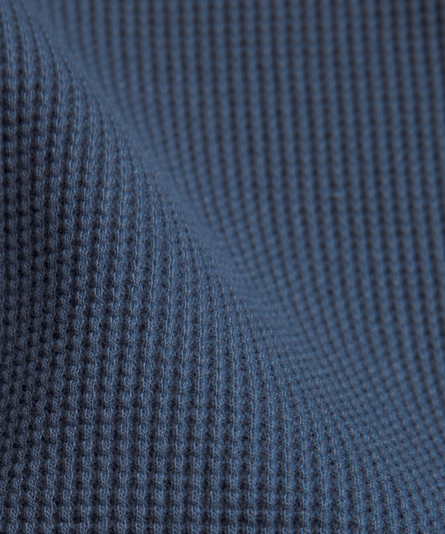 Lululemon Cotton-blend Waffle Knit Long-sleeve Shirt