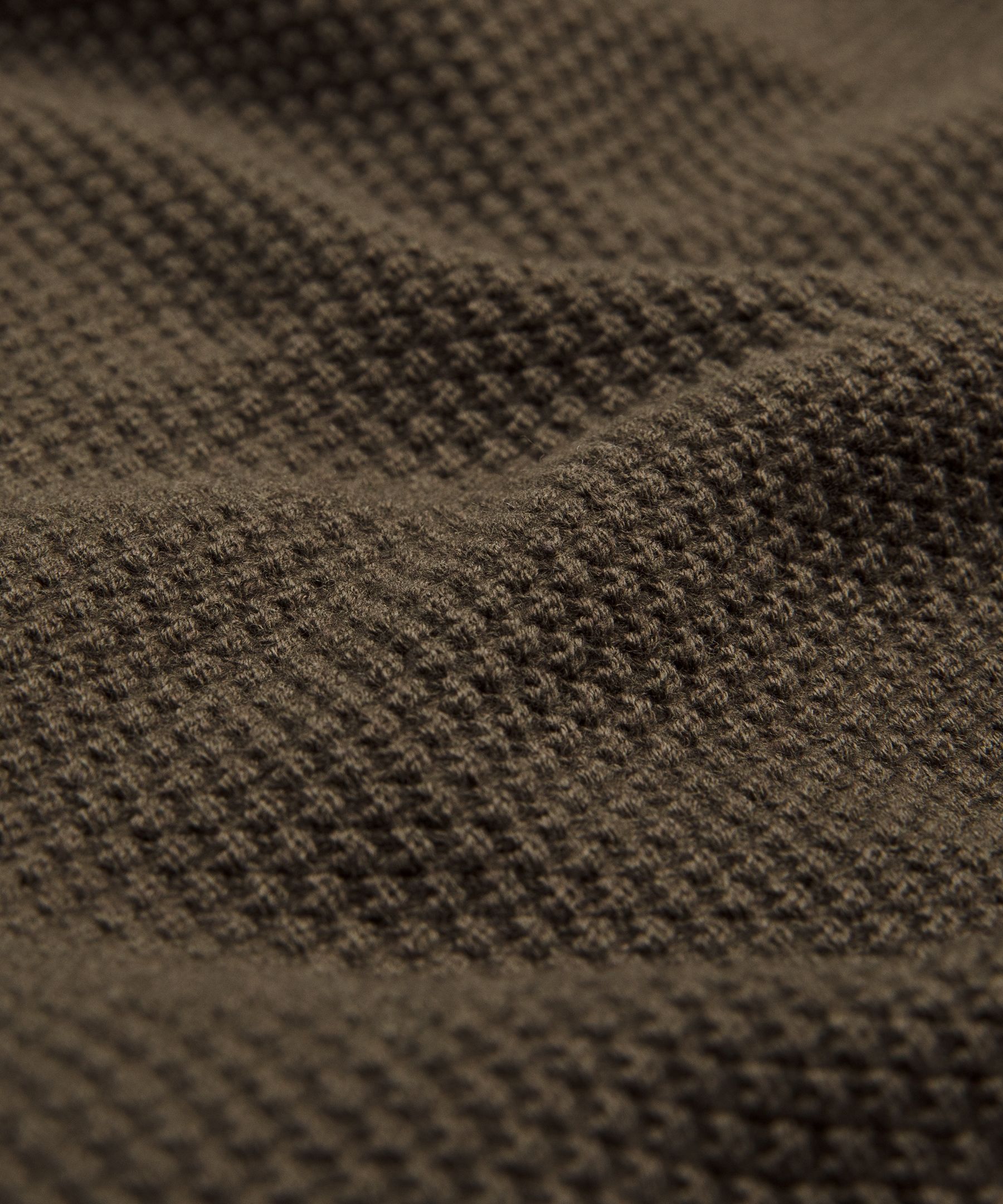 Textured Knit Crewneck Sweater