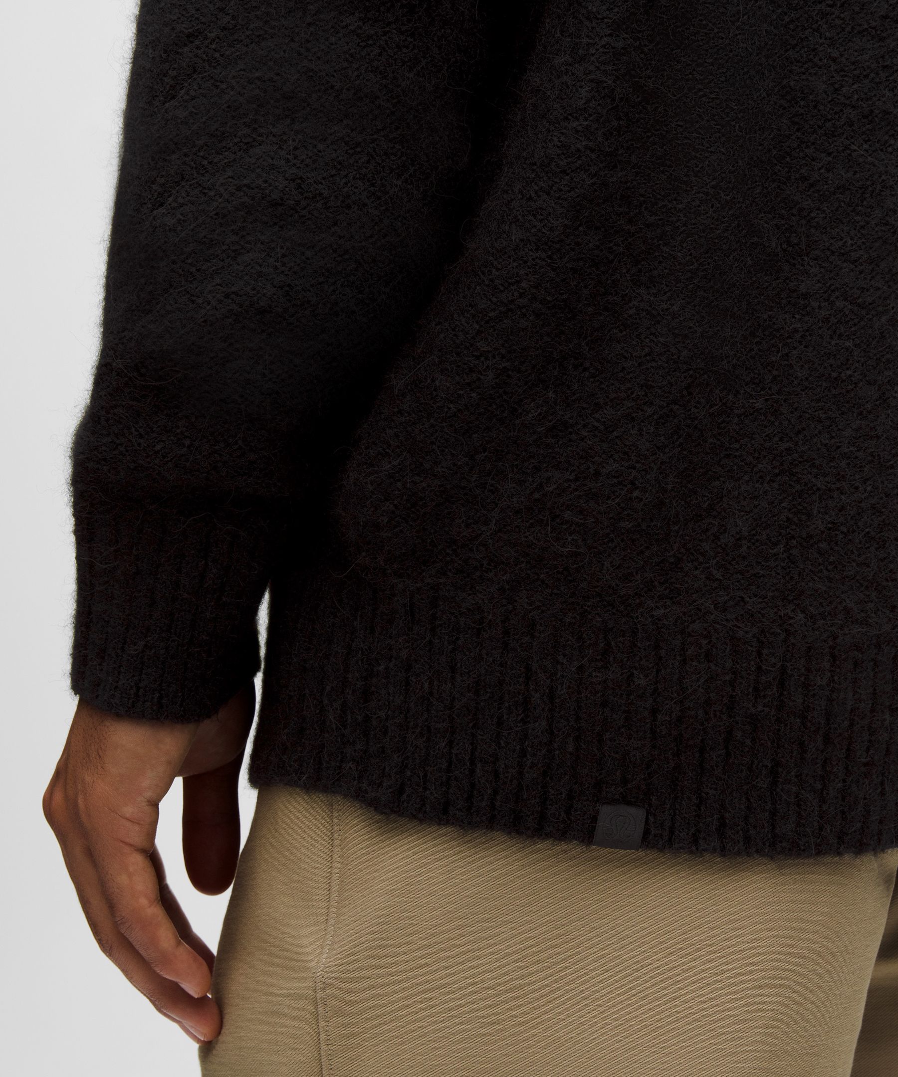 Wool-Blend Ribbed Polo Shirt