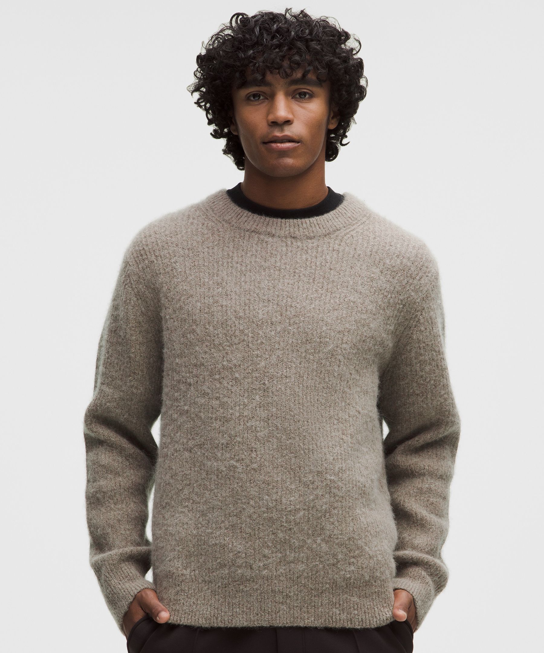 Wool-Blend Ribbed Sweater