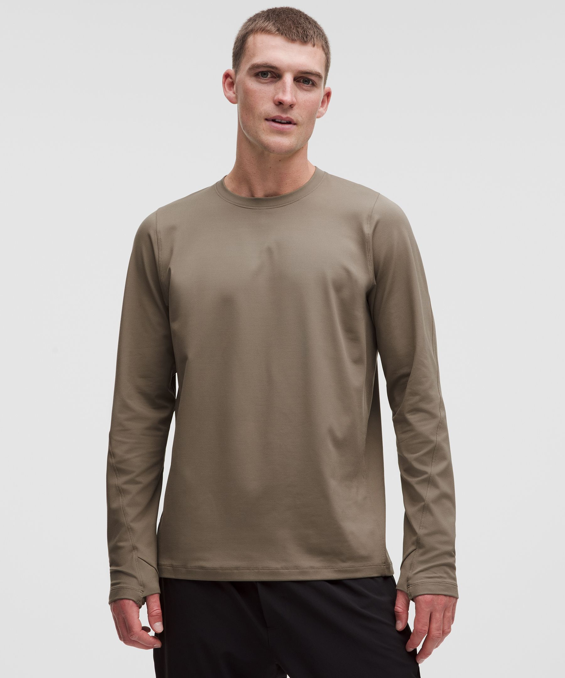 Rulu Fleece Crewneck Long-Sleeve Shirt