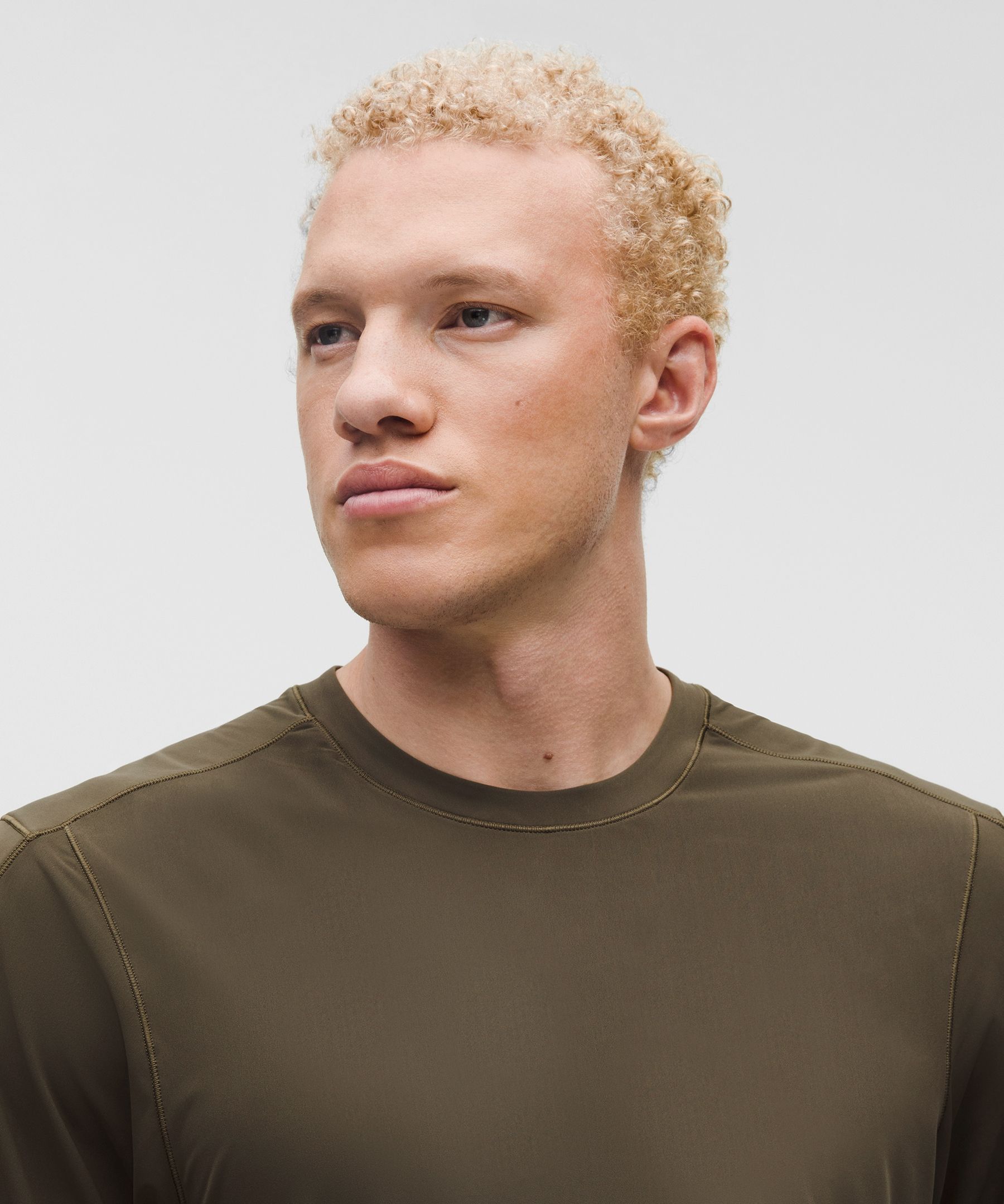 Brushed Yoga Crewneck T-Shirt