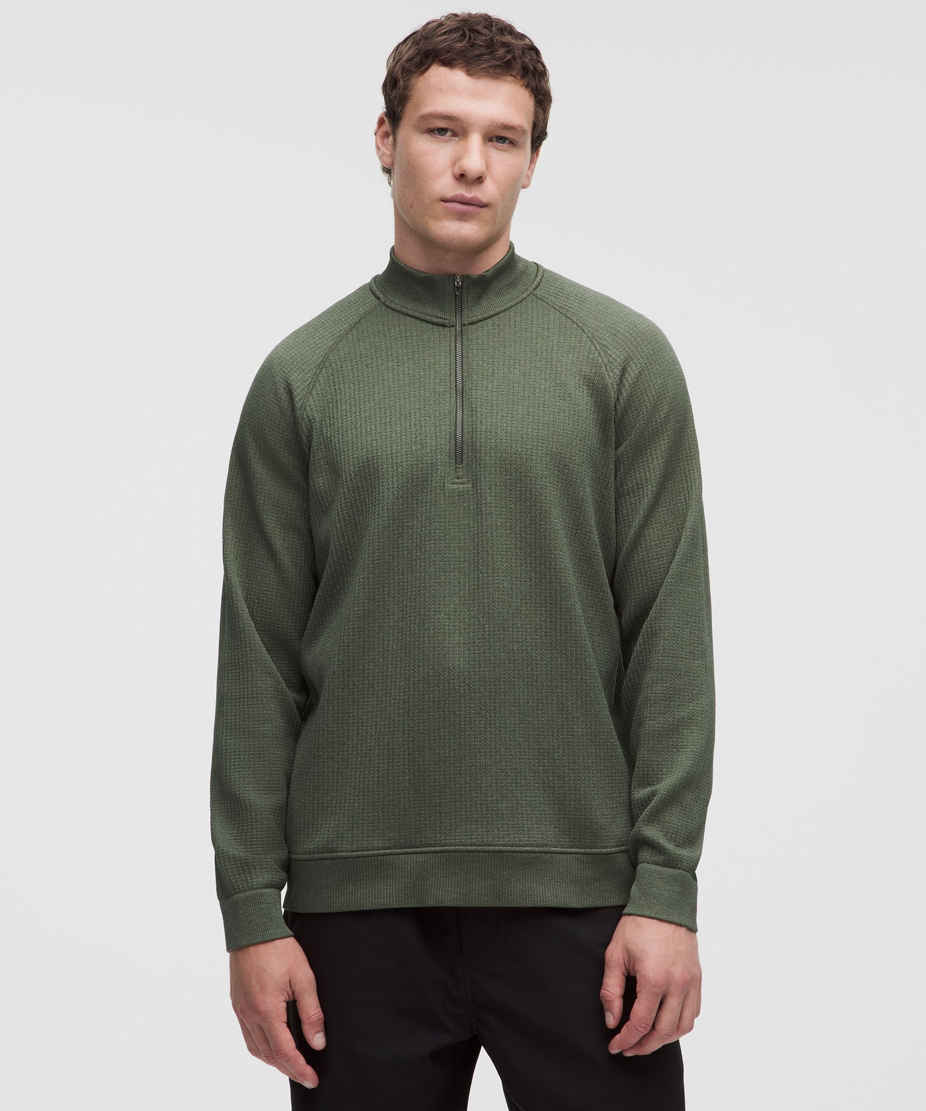 Engineered Warmth Pullover mit halblangem Rei&szlig;verschluss