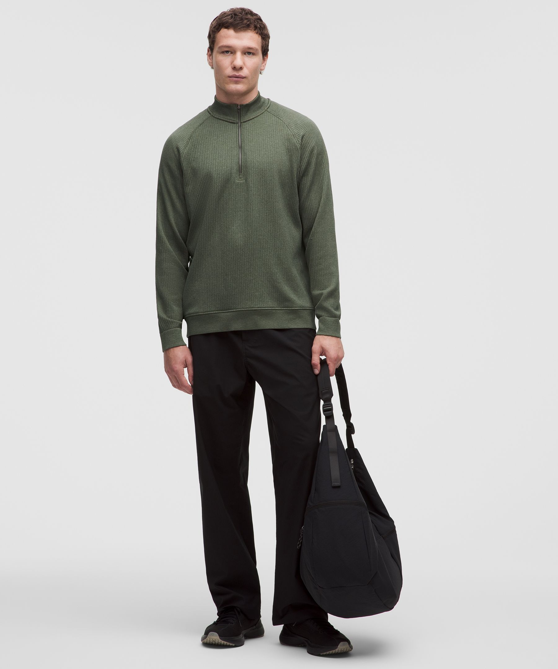 Engineered Warmth Pullover mit halblangem Rei&szlig;verschluss