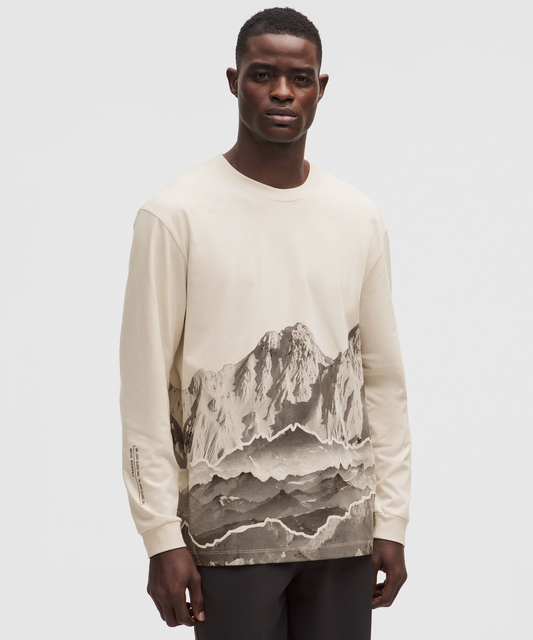 Team Canada Men's Heavyweight Cotton Long Sleeve CPC Logo *Graphic