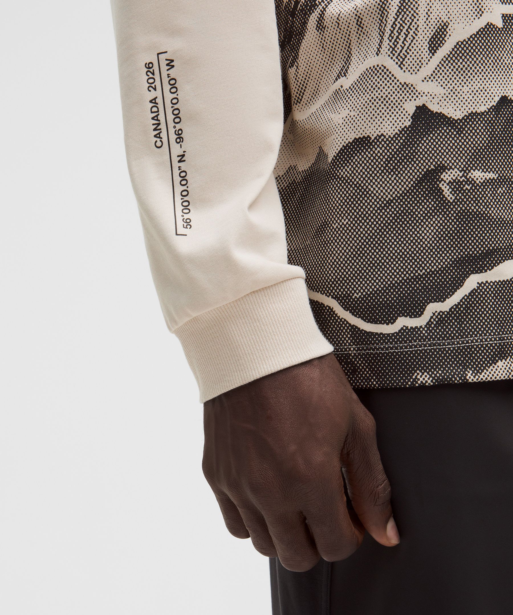 Team Canada Men's Heavyweight Cotton Long Sleeve CPC Logo *Graphic