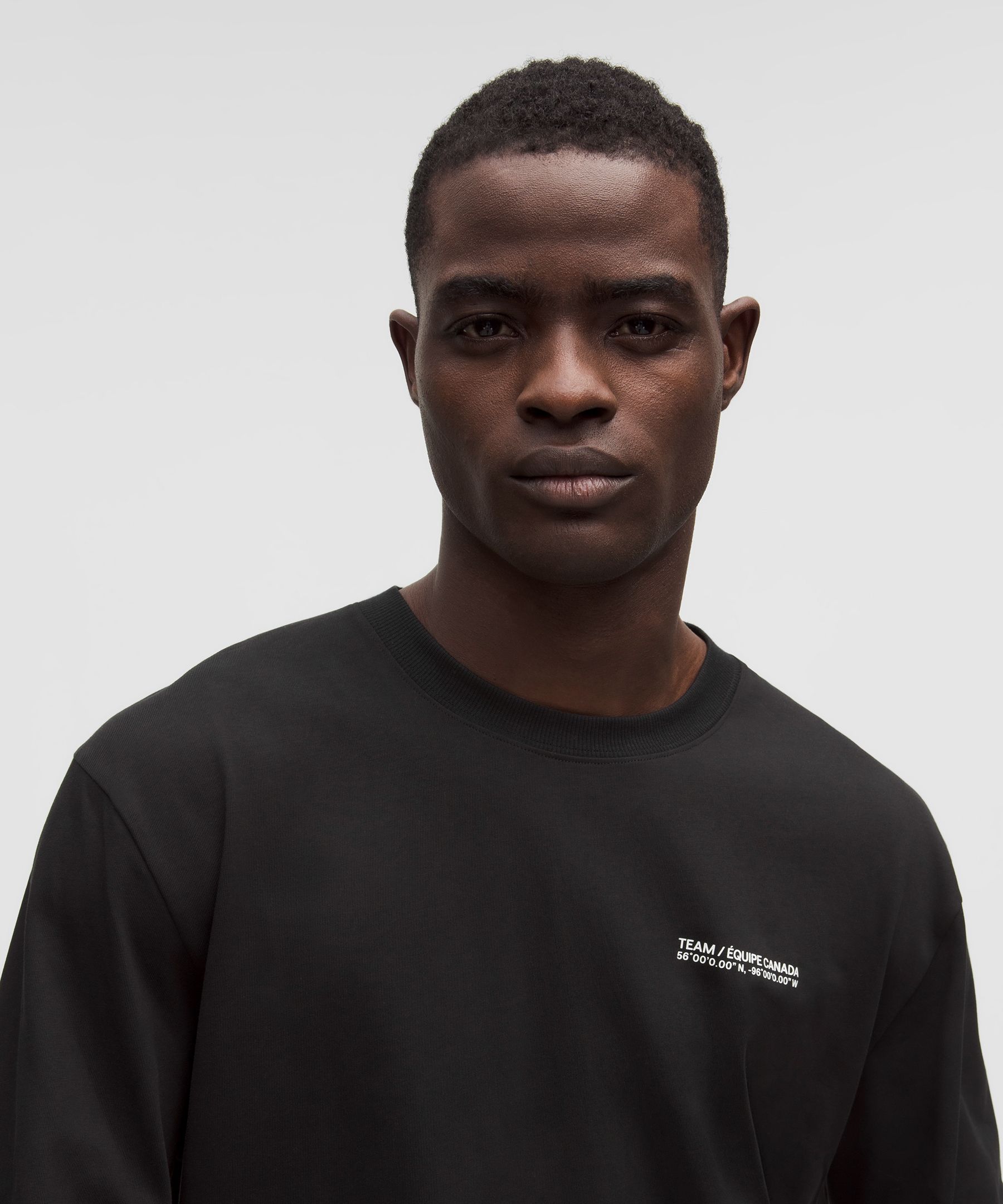 Team Canada Men's Heavyweight Cotton Long-Sleeve Shirt COC Logo *Graphic