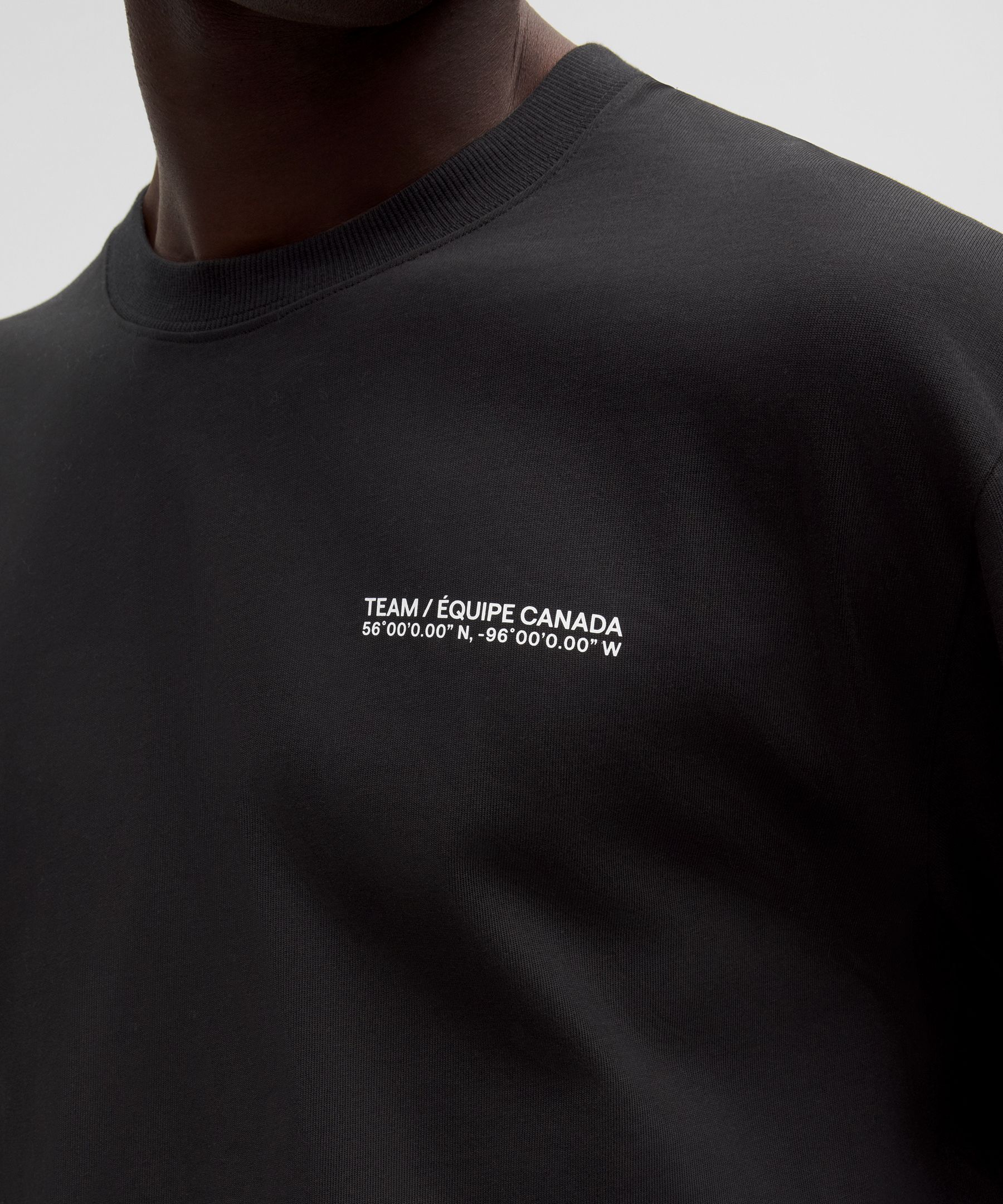 Team Canada Men's Heavyweight Cotton Long-Sleeve Shirt COC Logo *Graphic