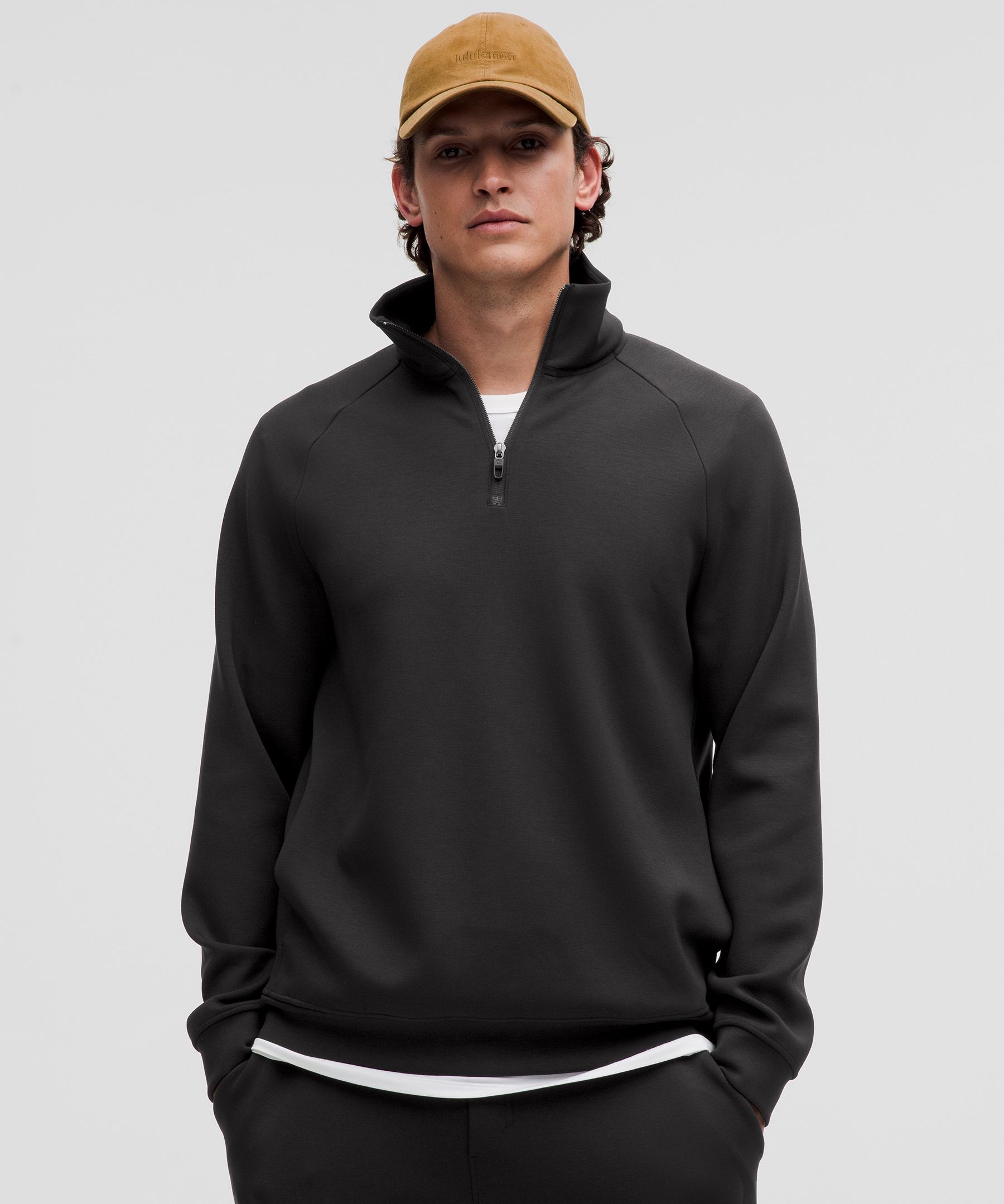 Smooth Spacer Quarter Zip - Black