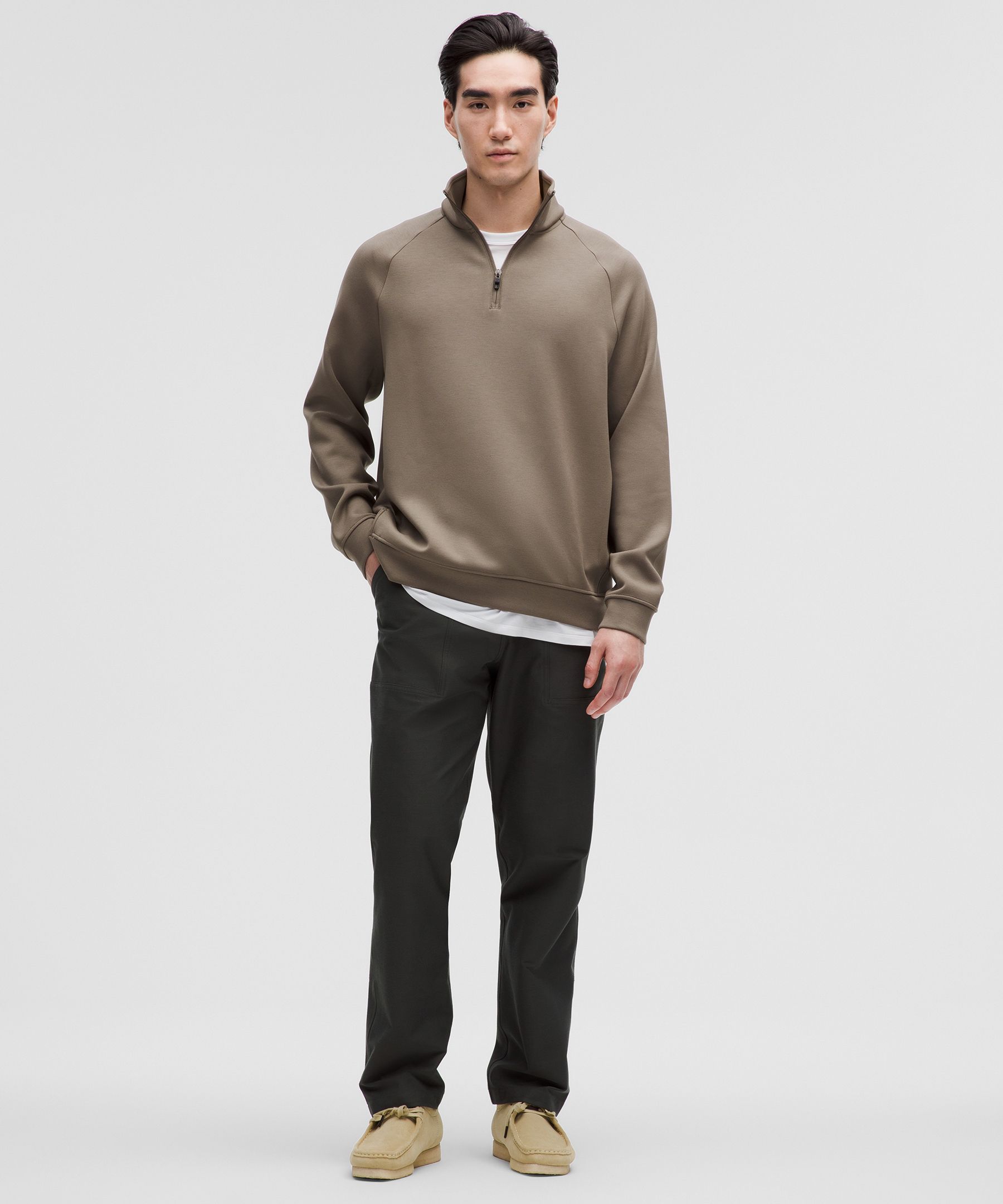 Lululemon Smooth Spacer Quarter Zip In Brown | ModeSens