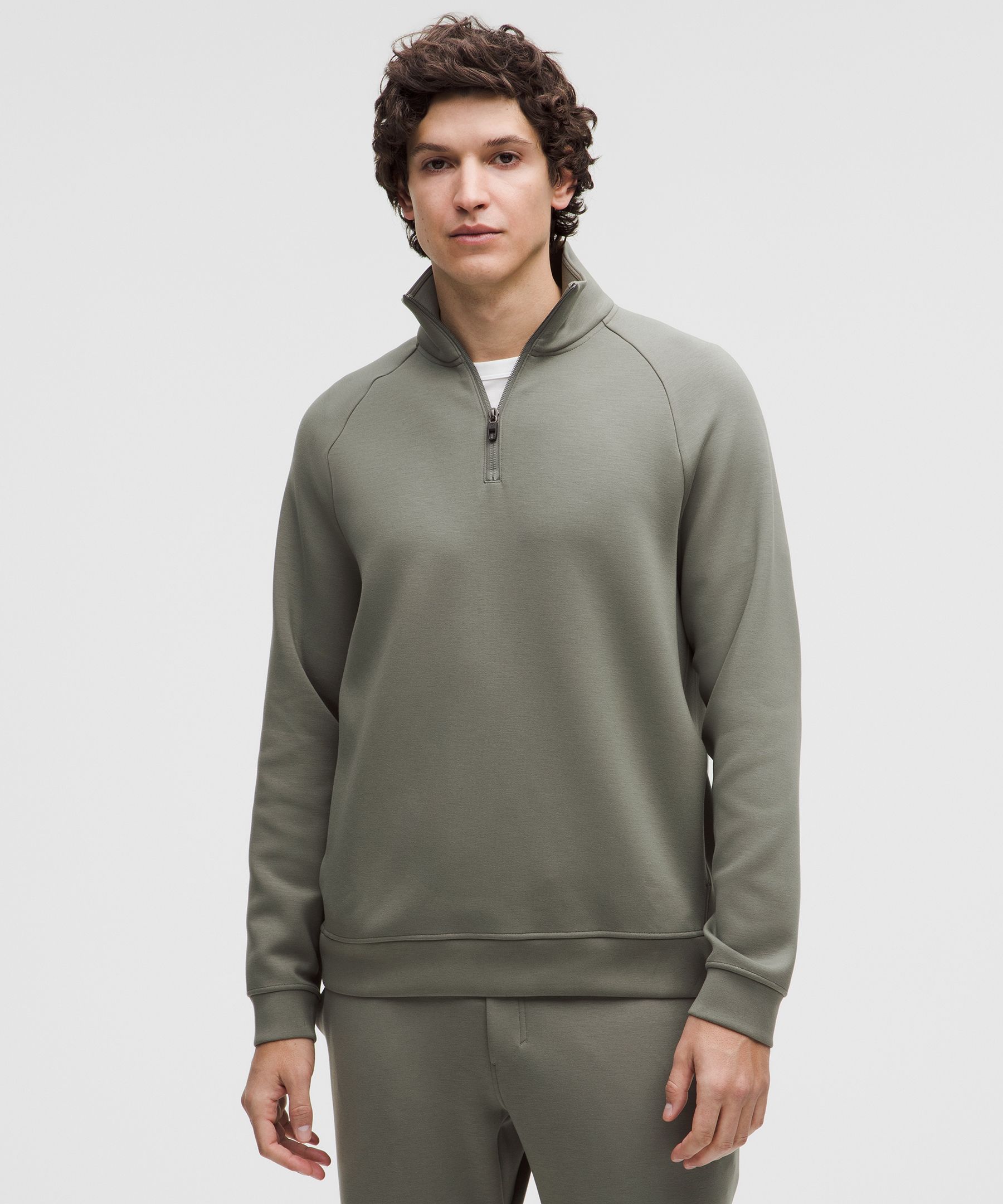 Smooth Spacer Quarter Zip - Grey