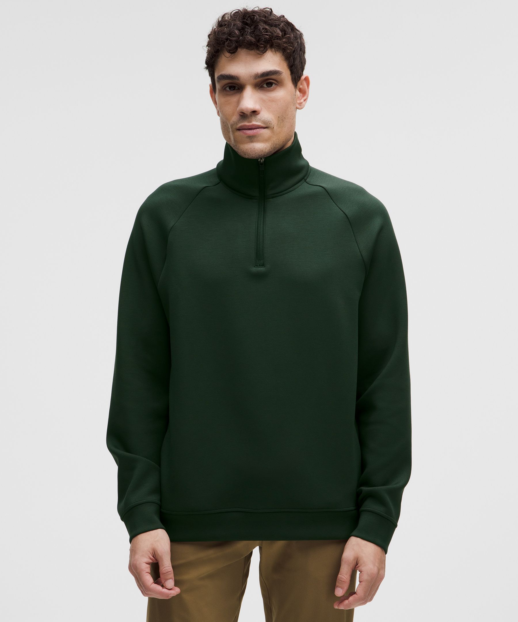 Smooth Spacer Quarter Zip - Green