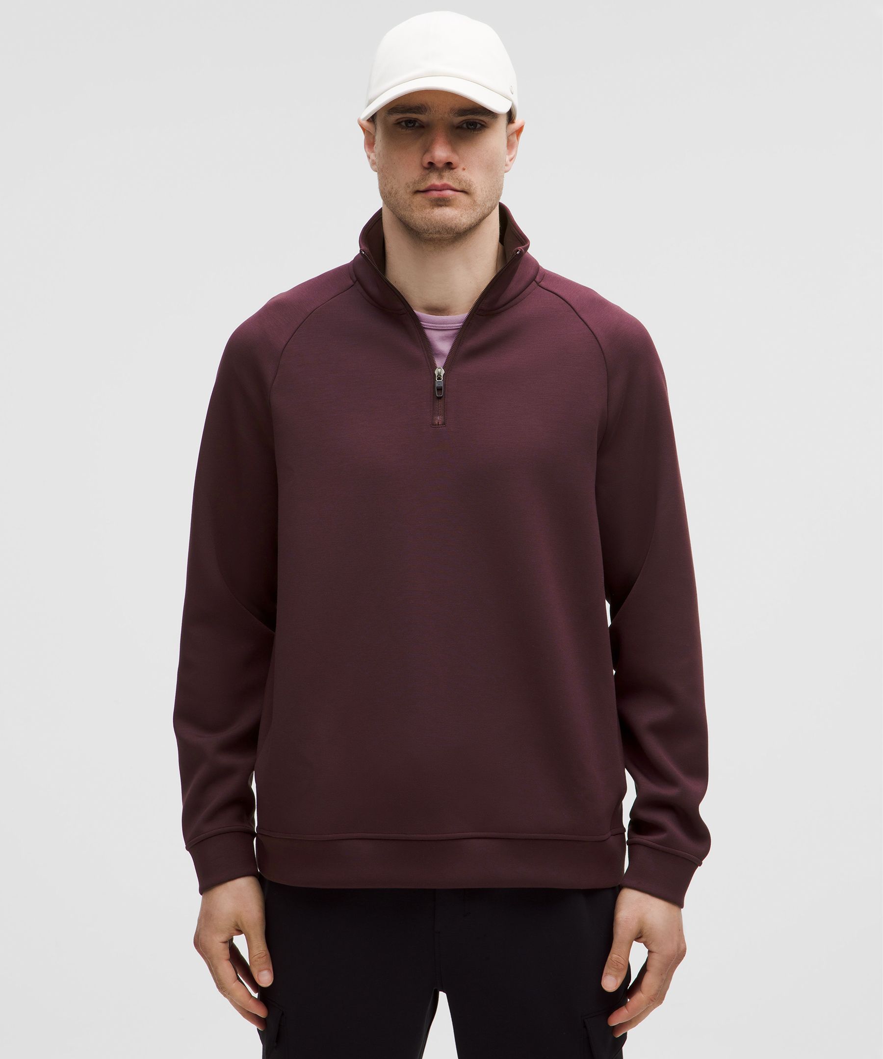 Smooth Spacer Quarter Zip - Purple