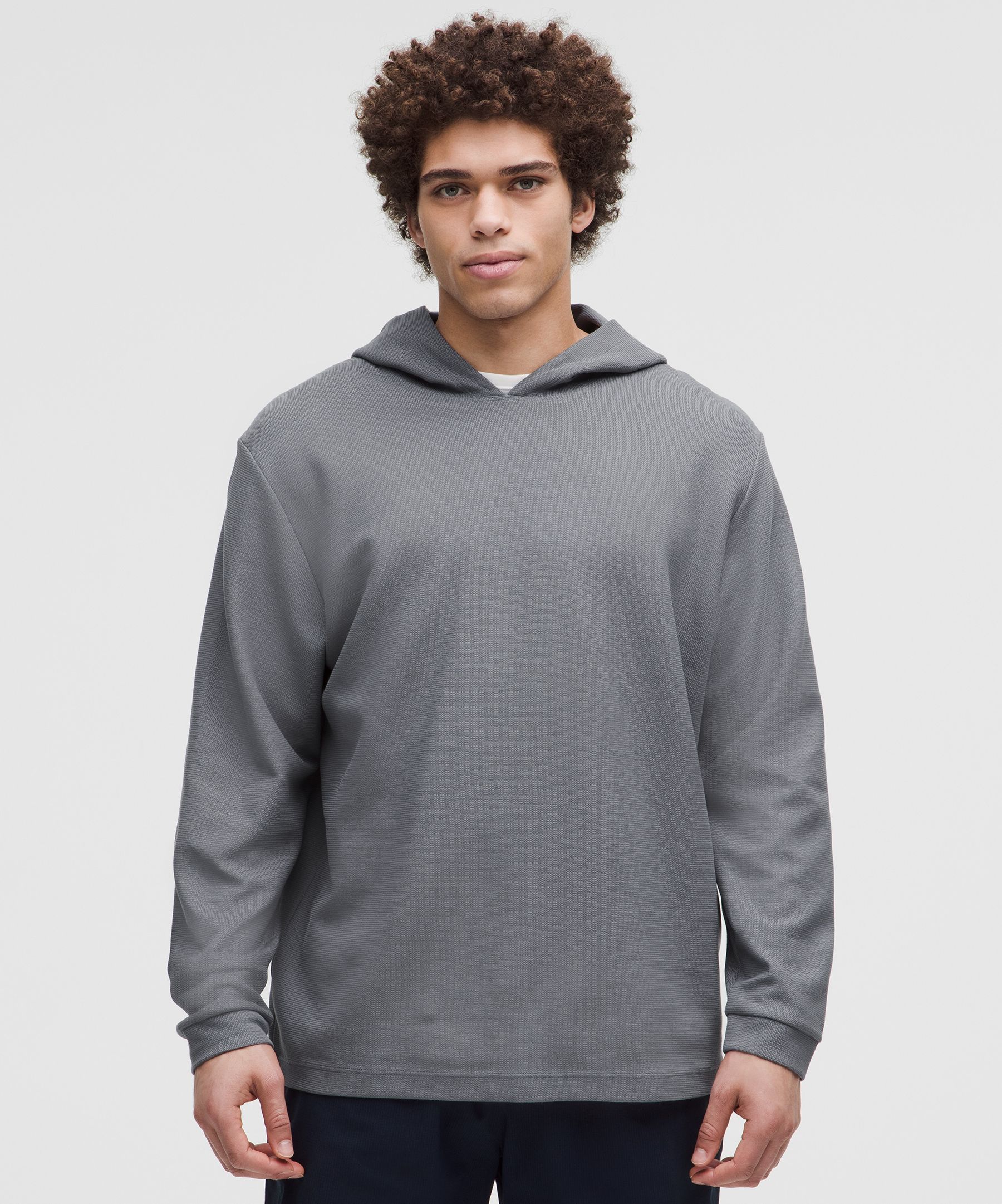 Heavyweight Cotton Textured Hoodie - Grey