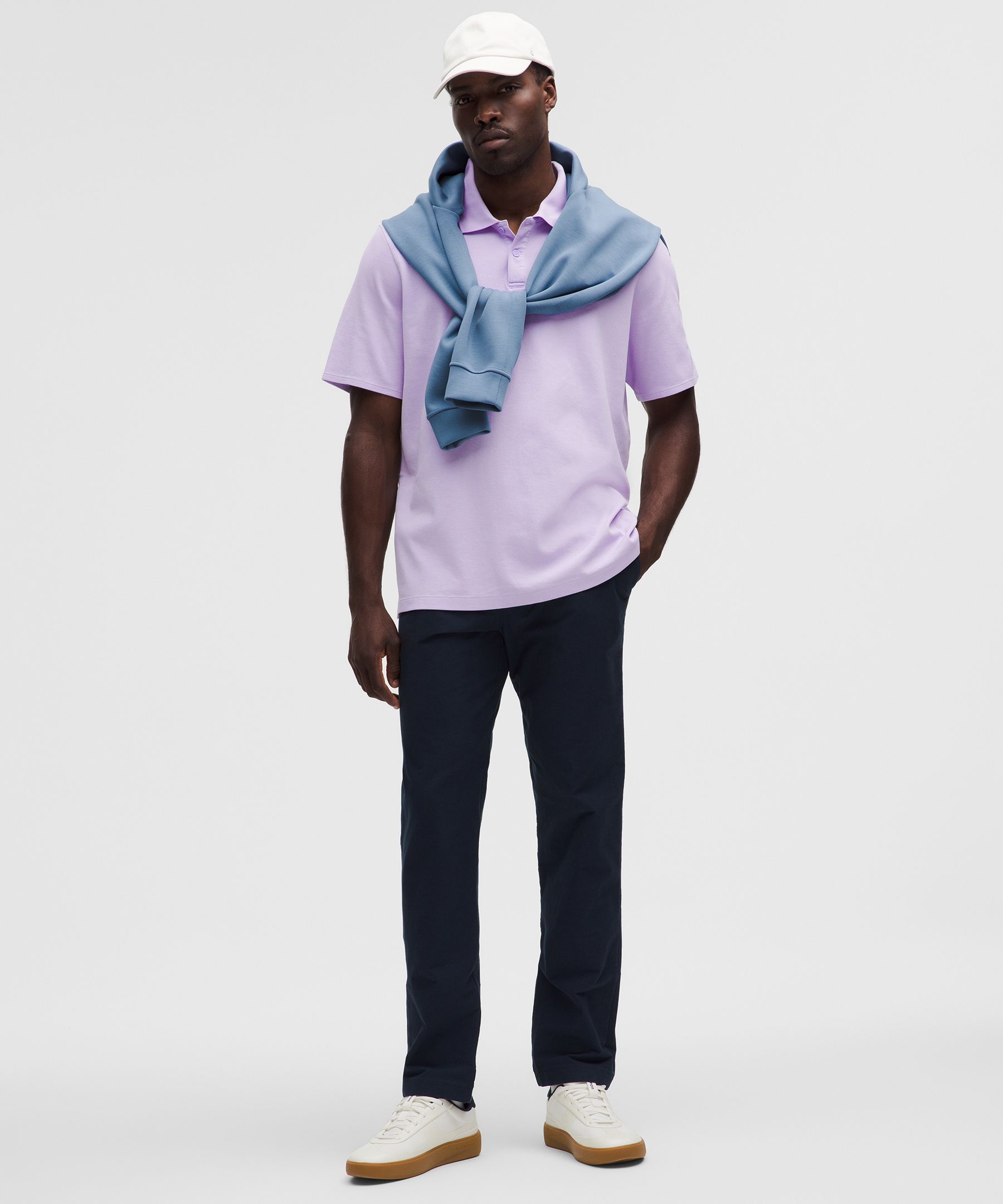 Cotton Pique Short-Sleeve Polo Shirt | Men's Shirts