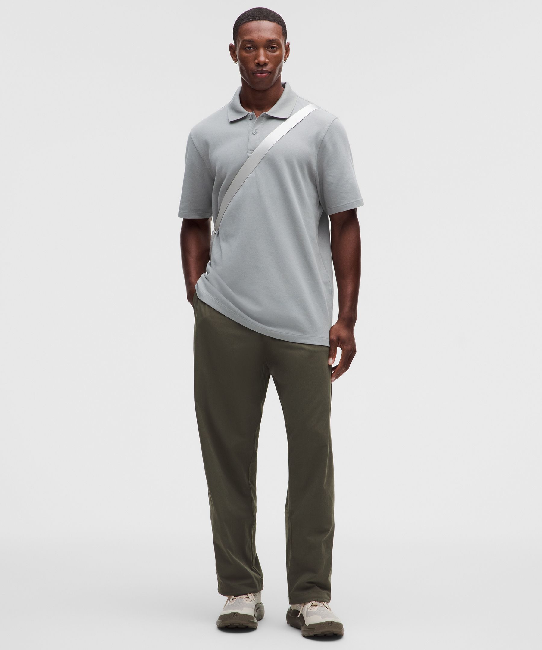 Cotton Pique Short-Sleeve Polo Shirt
