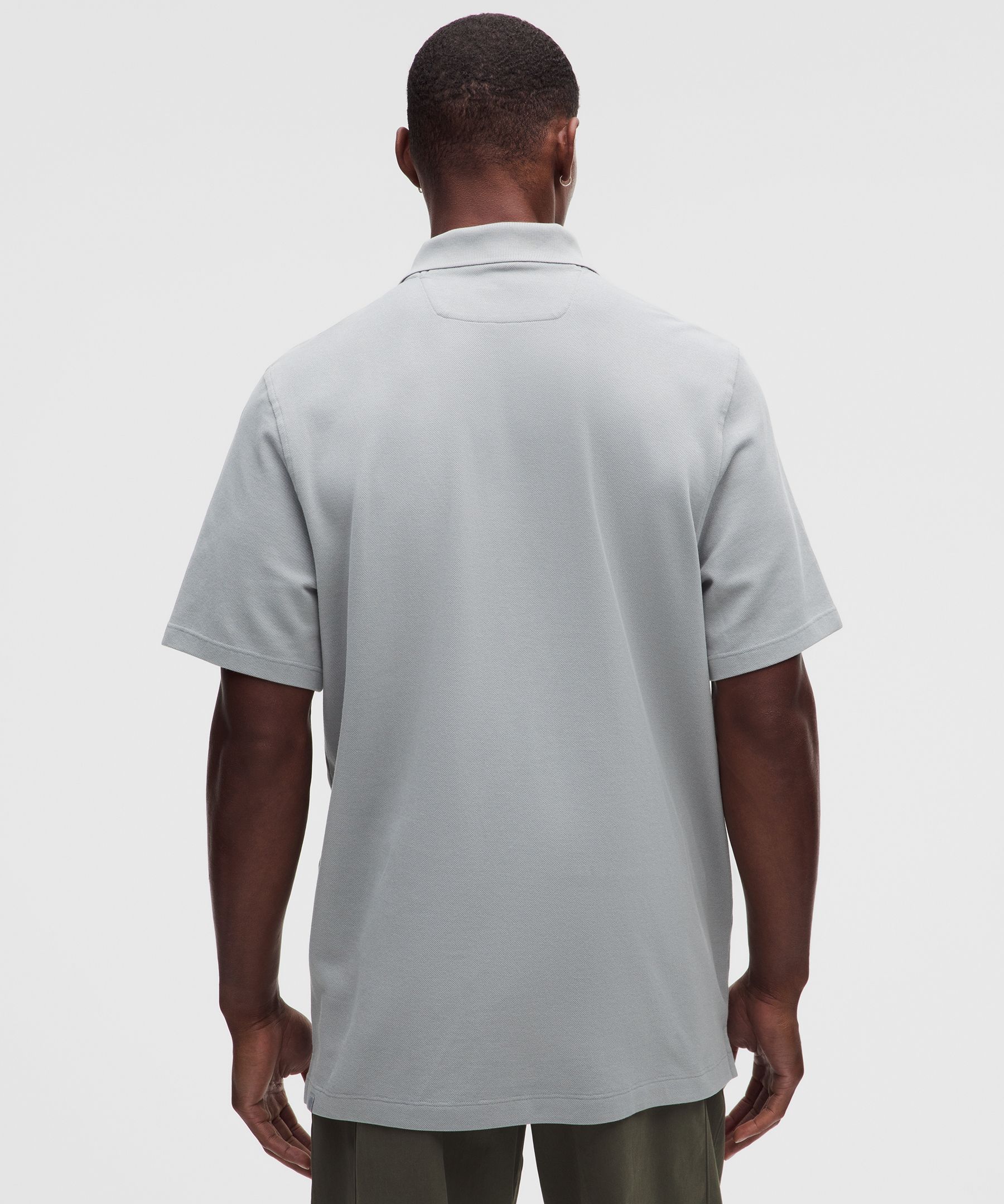Cotton Pique Short-Sleeve Polo Shirt